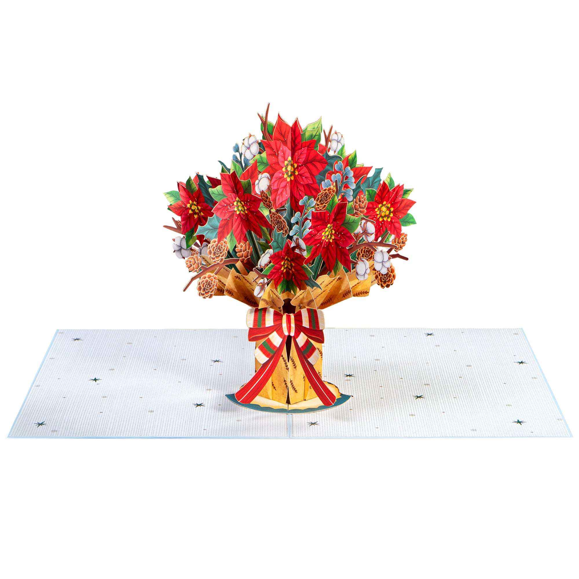 HugePop Christmas Spirit Flower Bouquet Pop Up Card - Image 9