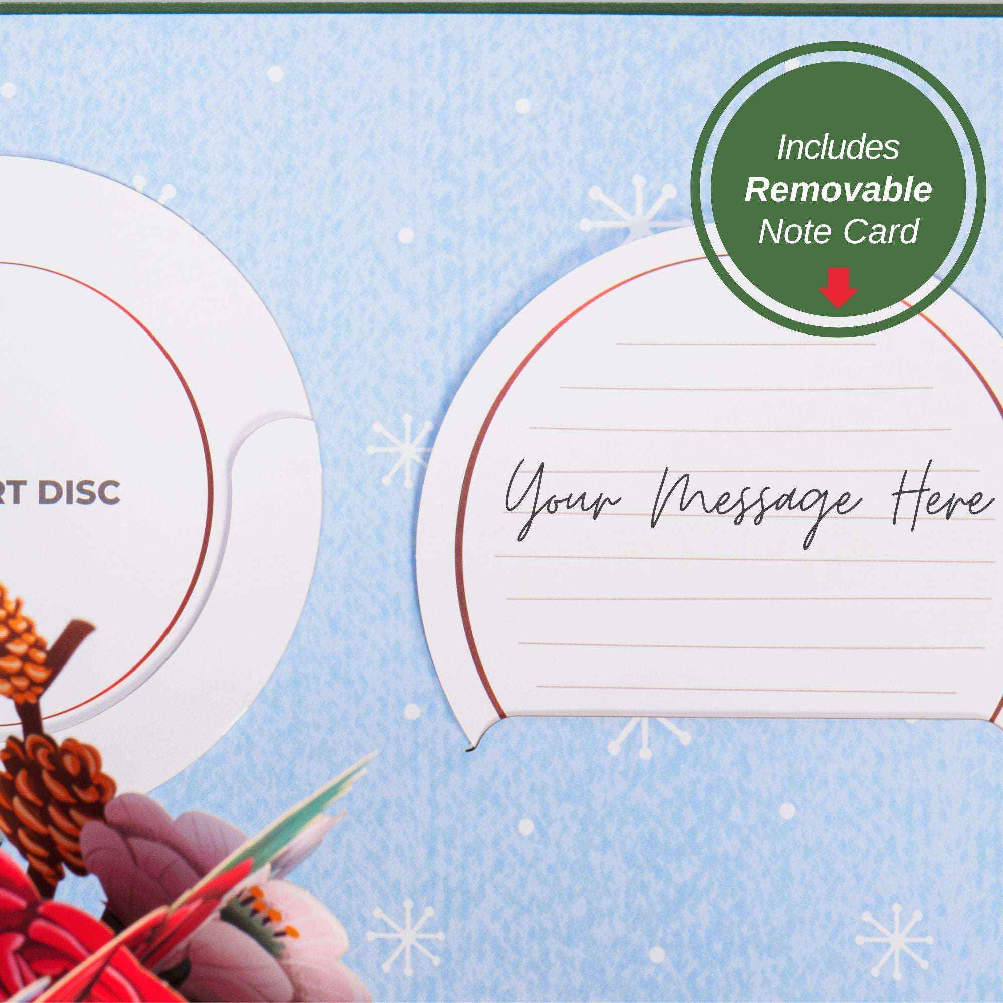 HugePop Joyous Flower Bouquet Pop Up Christmas Card - Image 9