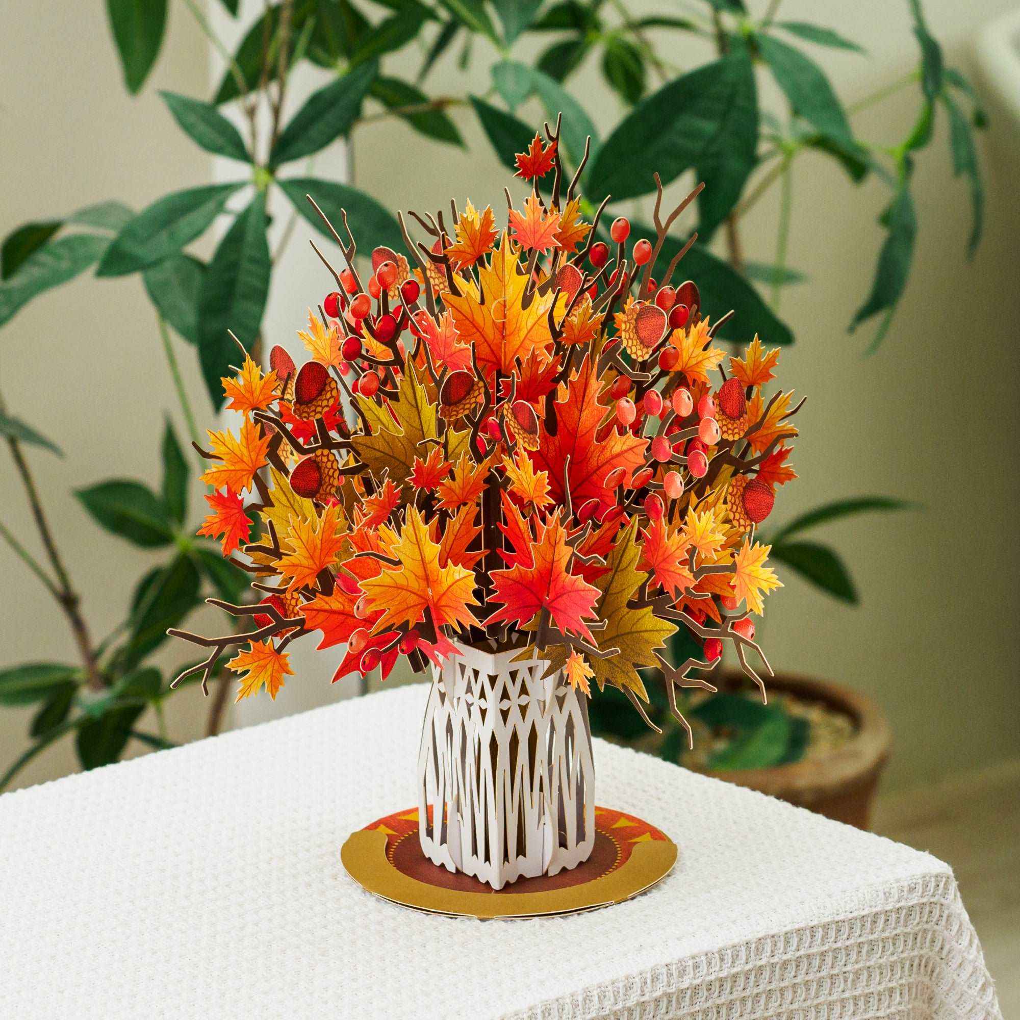 HugePop Pop Up Maple Leaf with Detachable Bouquet - Image 5