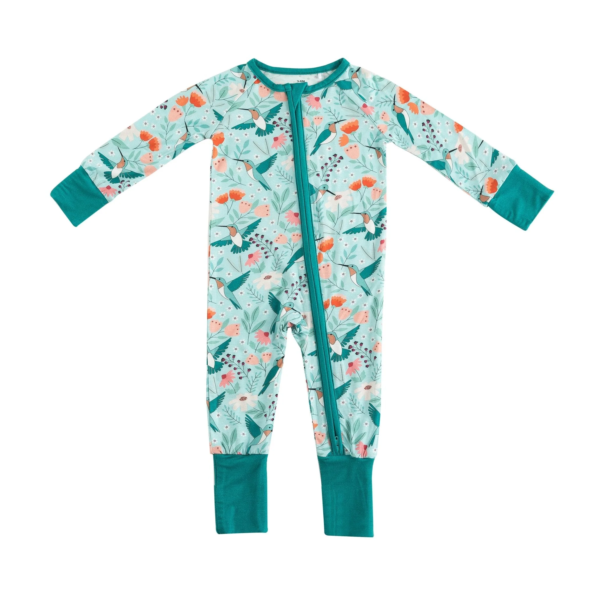 Hummingbird Bloom (Convertible Zip Footies) - Image 2