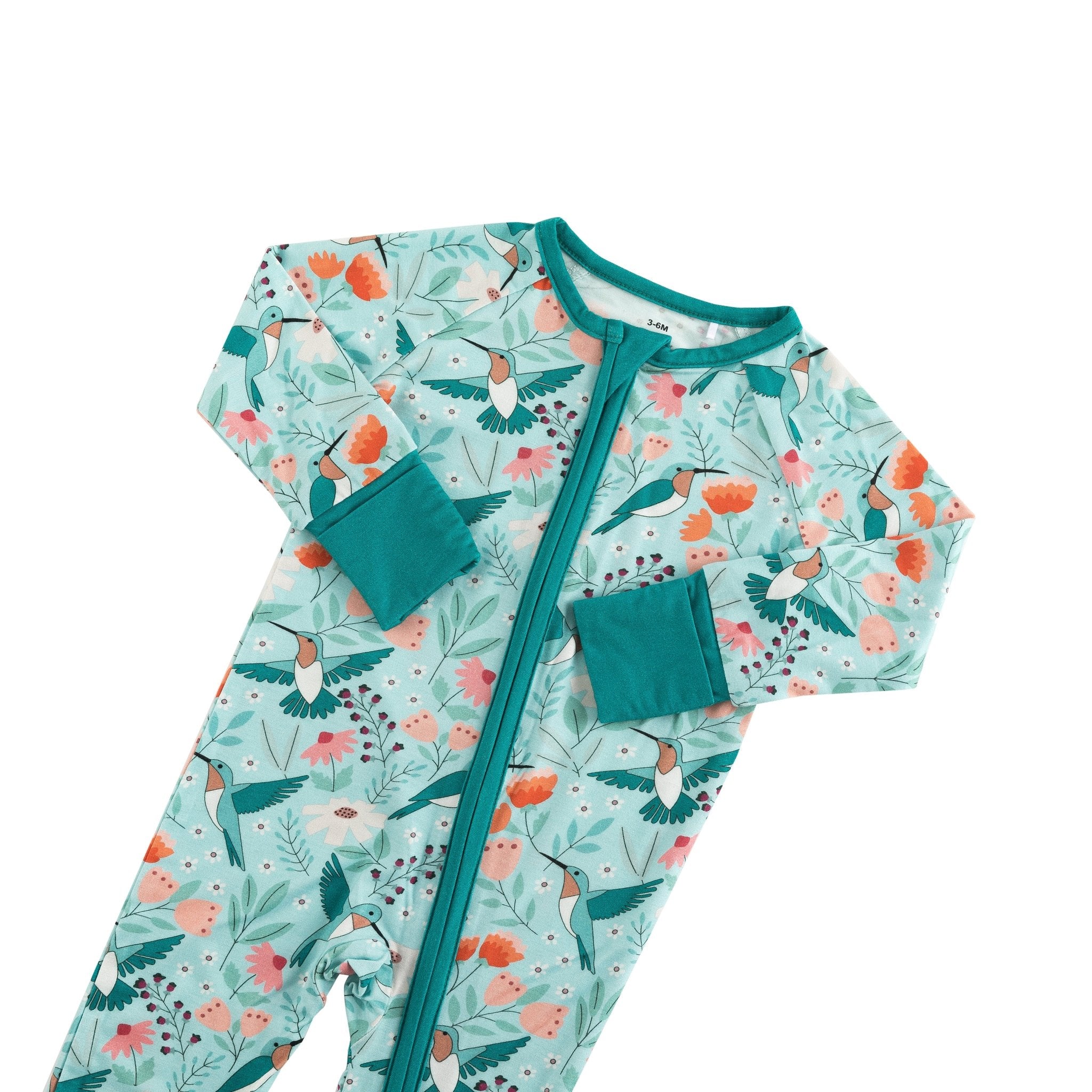 Hummingbird Bloom (Convertible Zip Footies) - Image 3