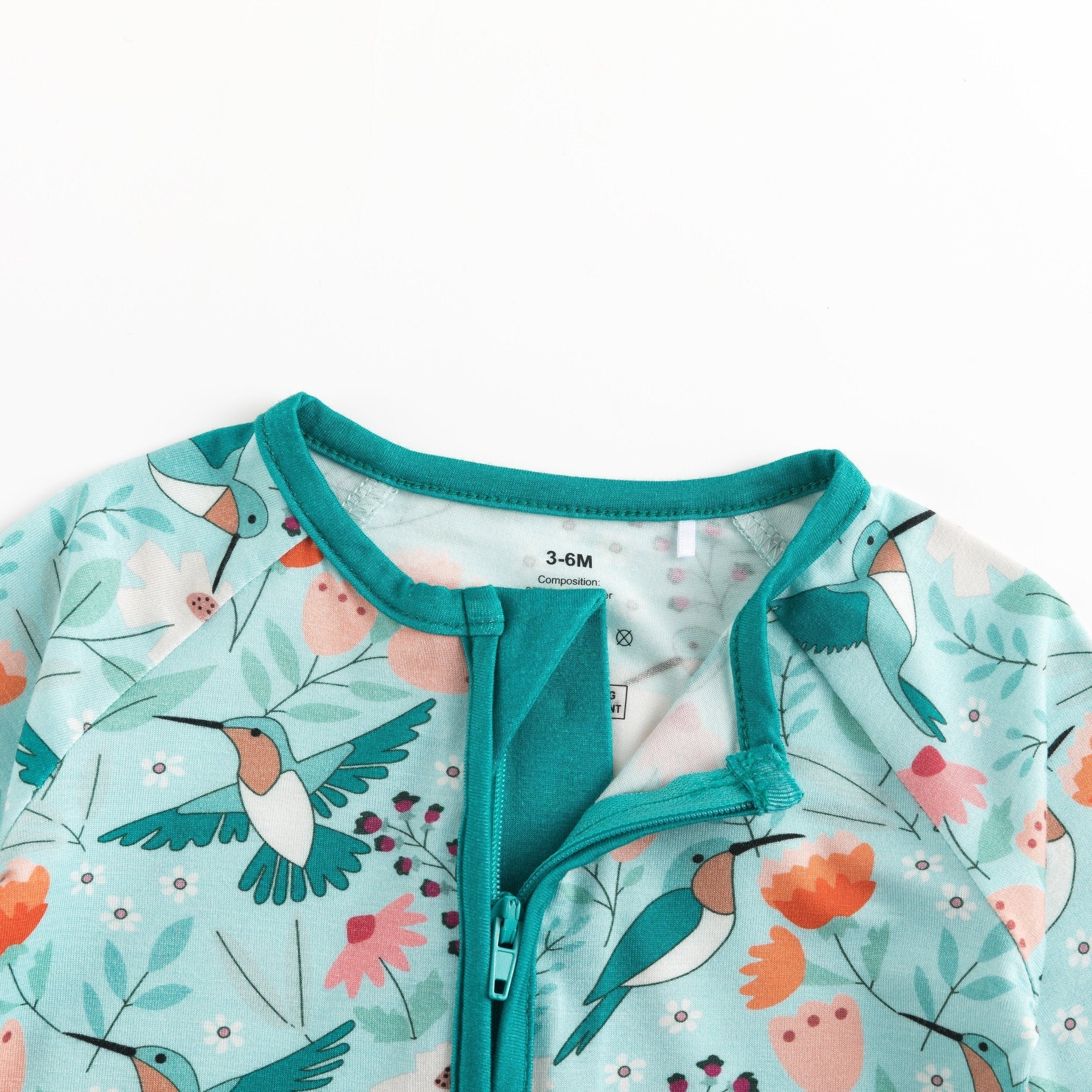 Hummingbird Bloom (Convertible Zip Footies) - Image 4