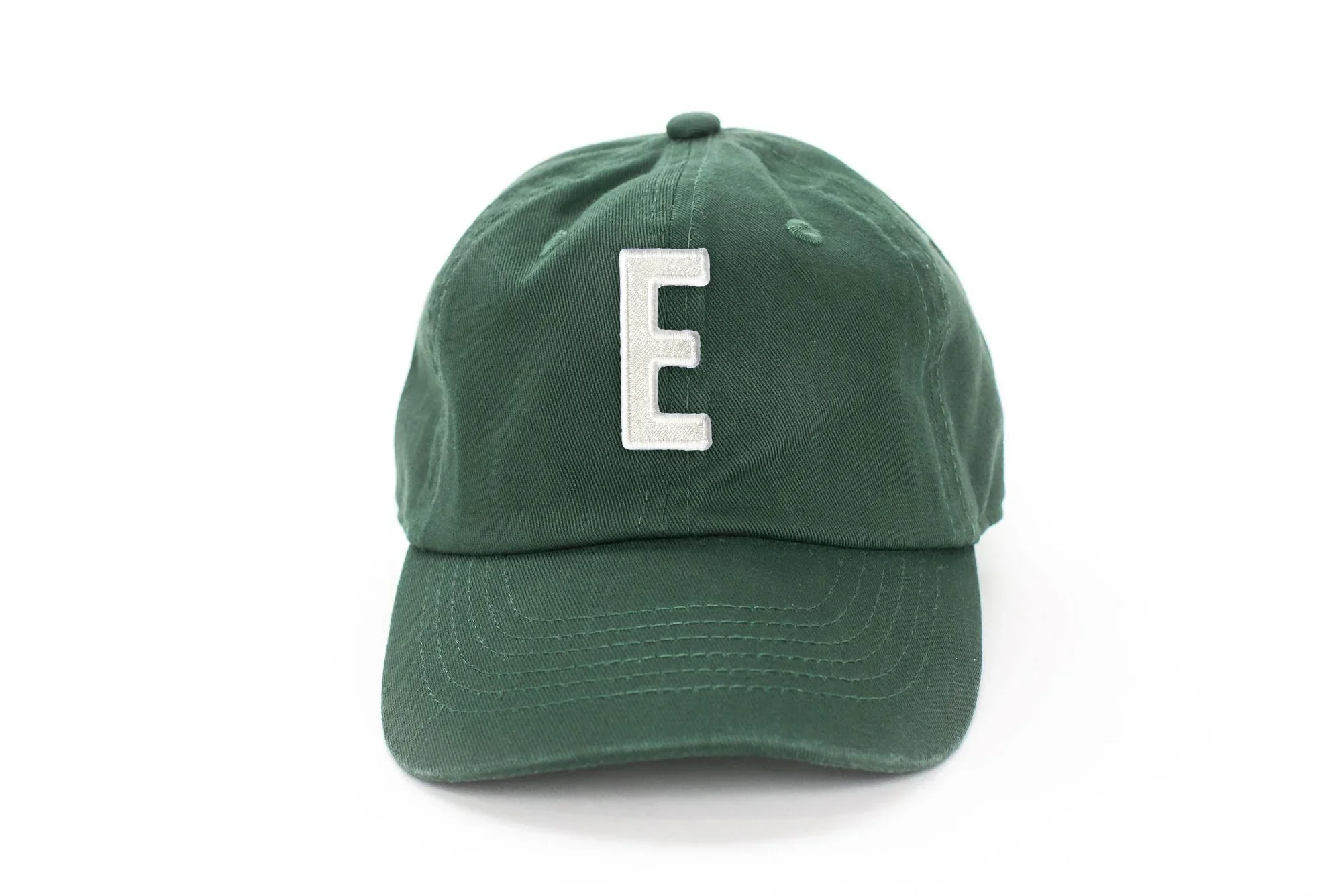 Hunter Green Letter Baseball Hat - Image 14