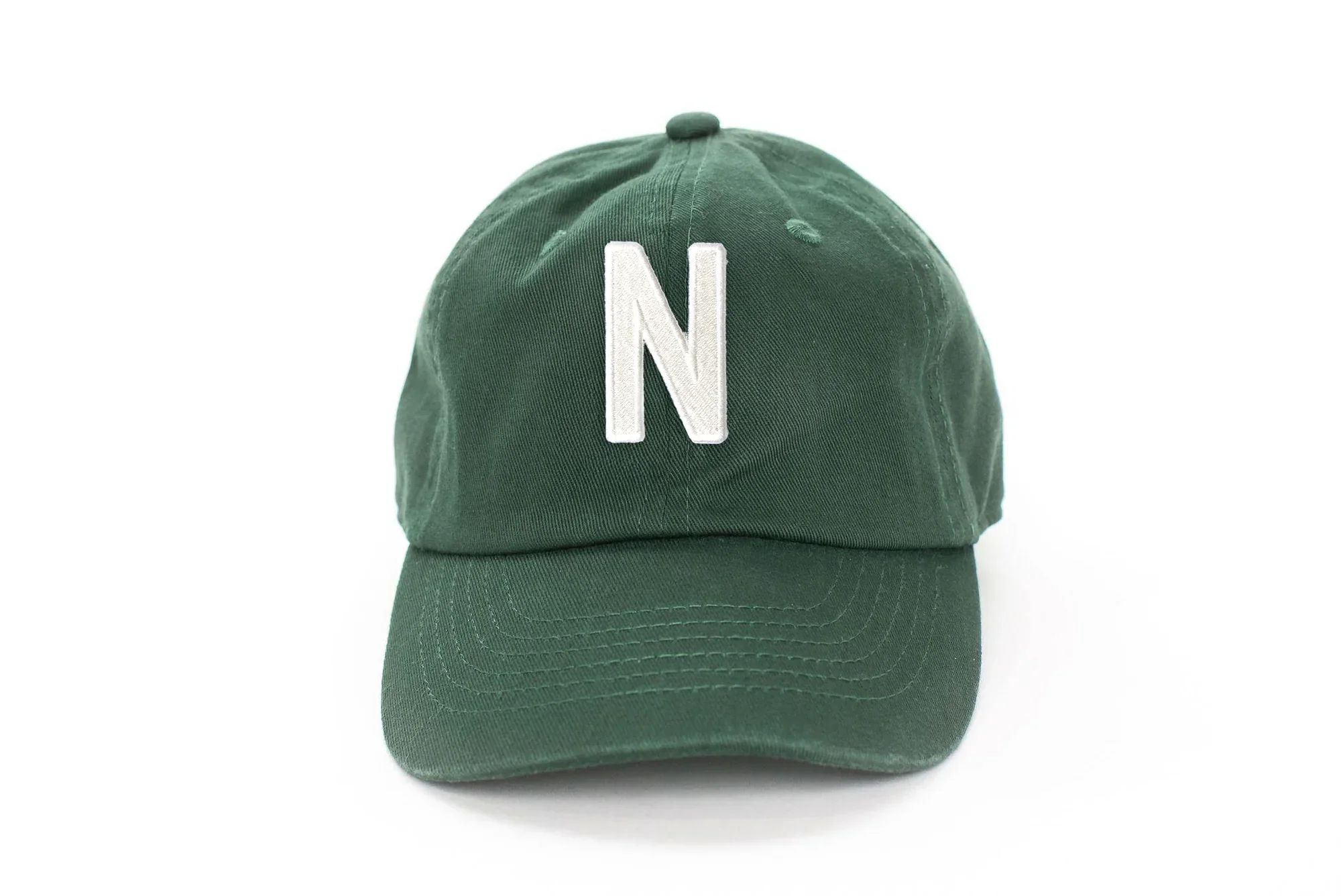 Hunter Green Letter Baseball Hat - Image 23