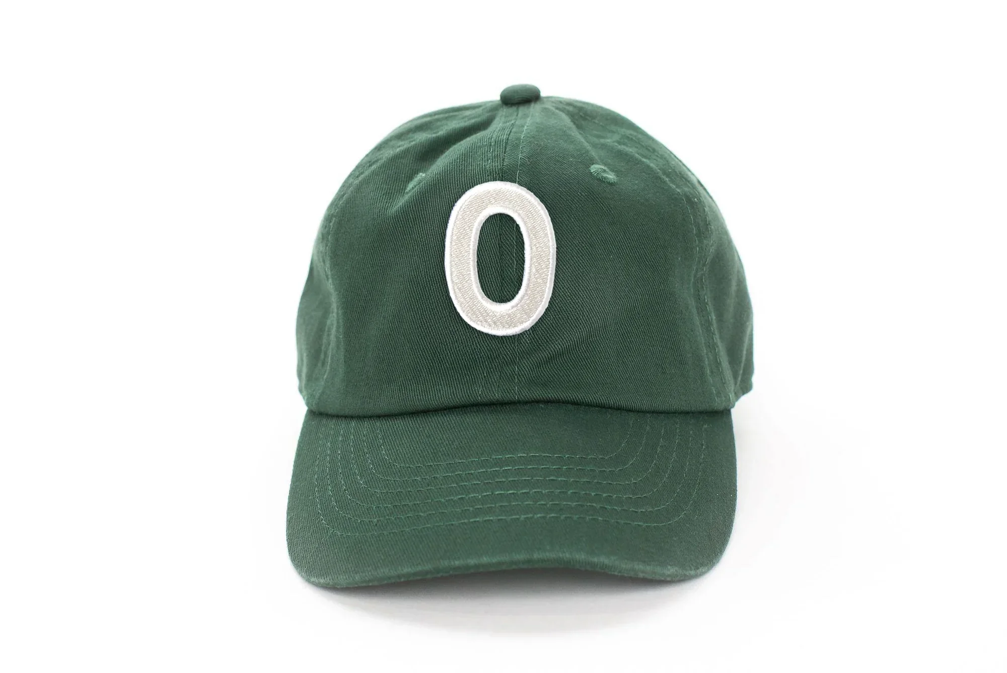 Hunter Green Letter Baseball Hat - Image 24