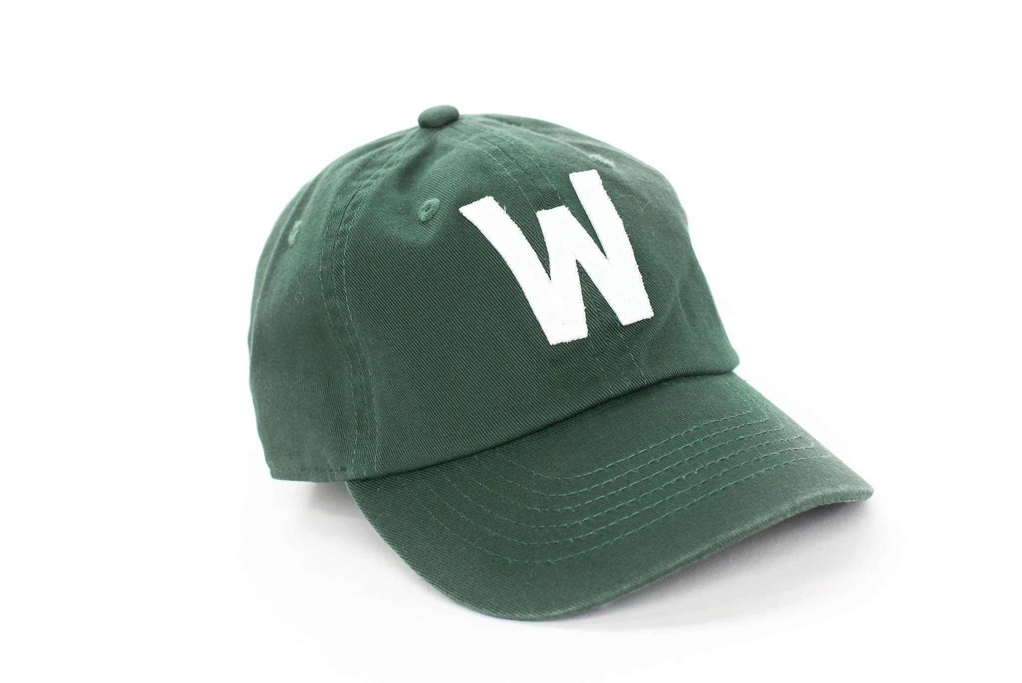 Hunter Green Letter Baseball Hat - Image 32