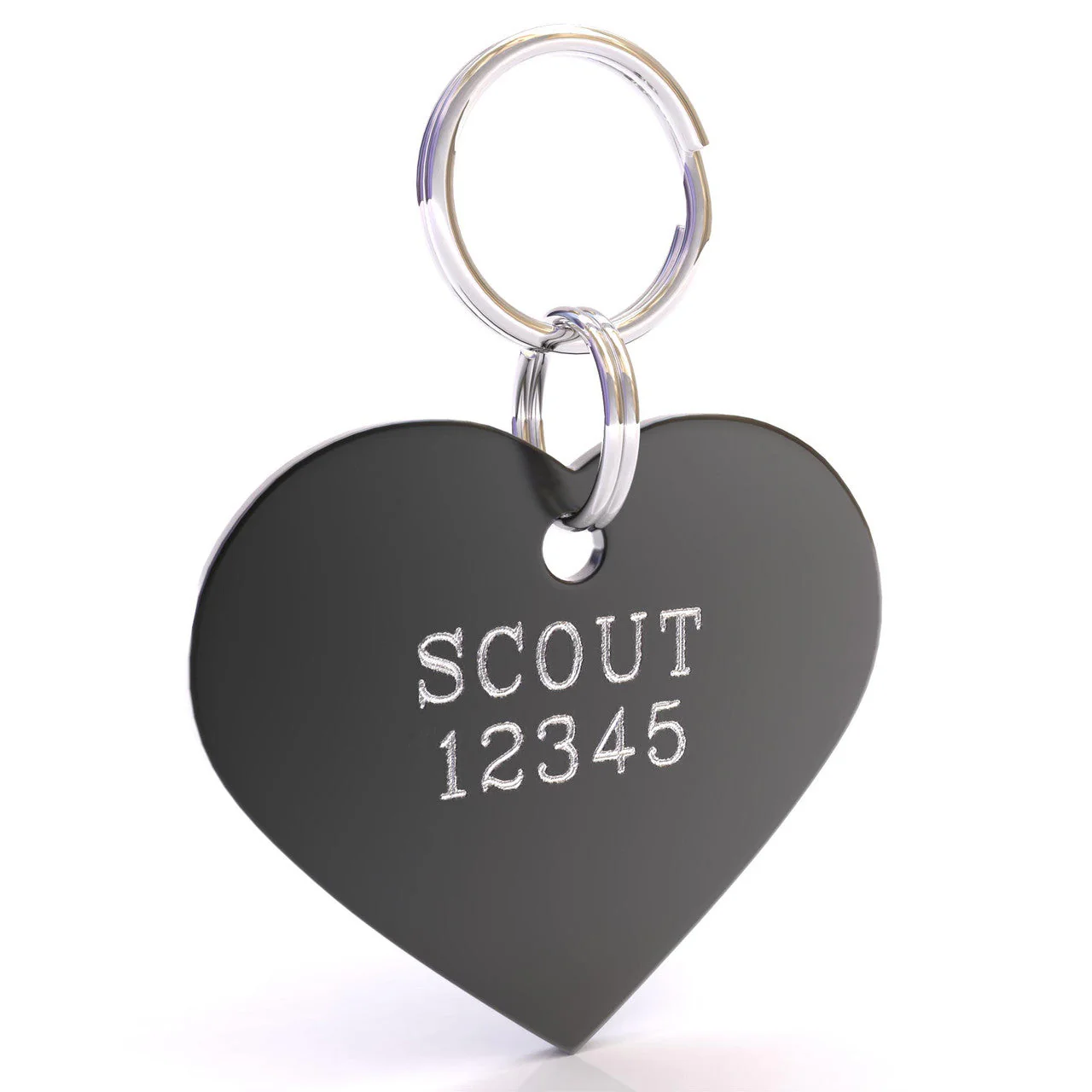 HyperLite Heart Dog ID Tag with Engraving - Image 2