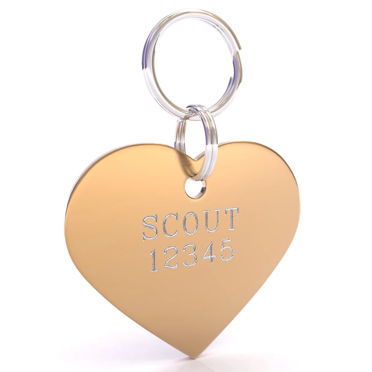 HyperLite Heart Dog ID Tag with Engraving - Image 3