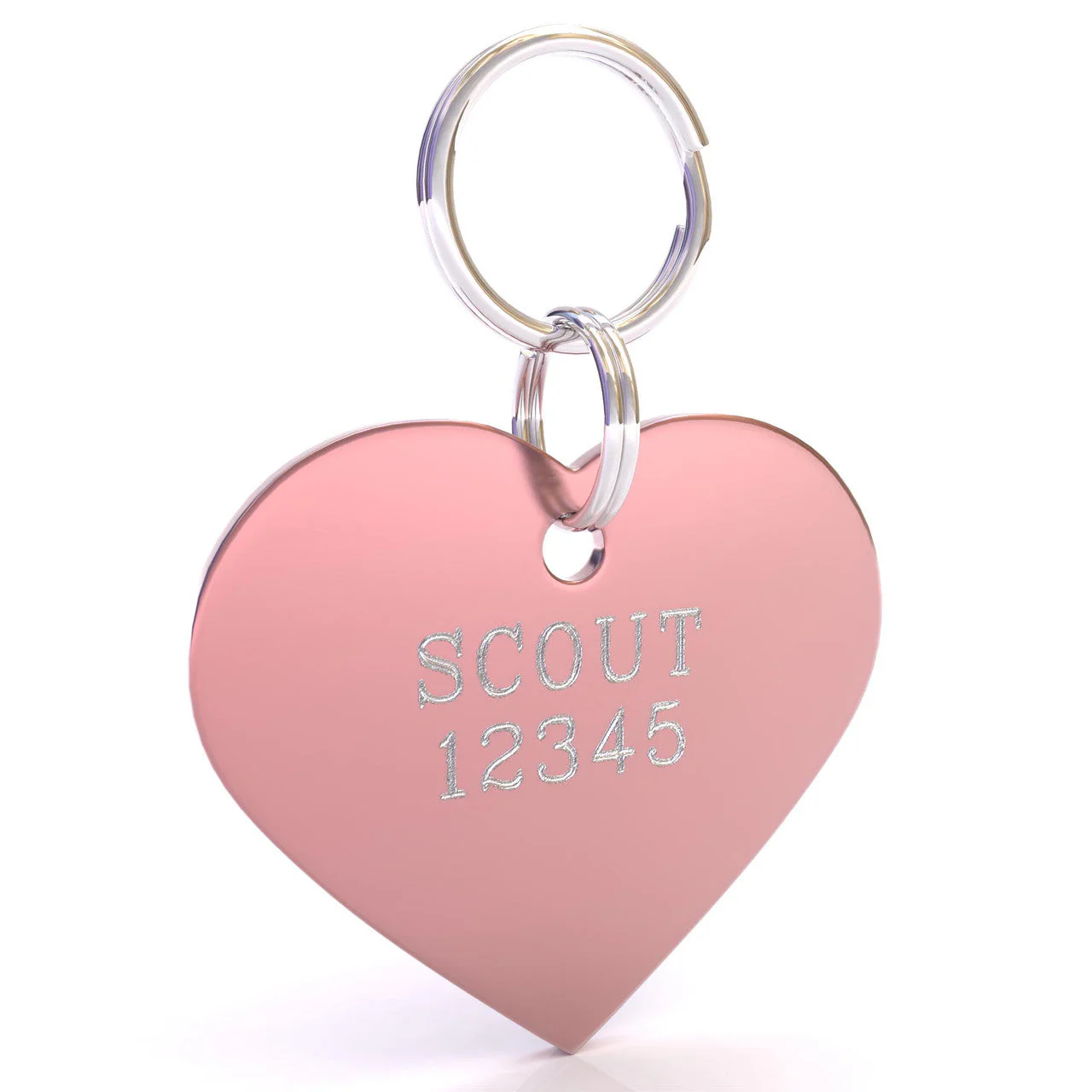 HyperLite Heart Dog ID Tag with Engraving - Image 5