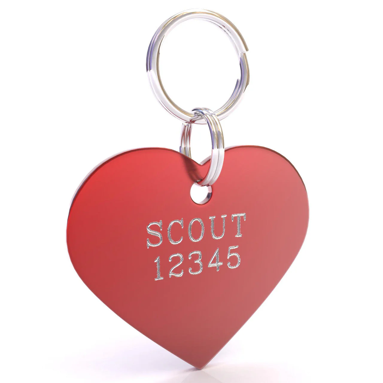 HyperLite Heart Dog ID Tag with Engraving - Image 7