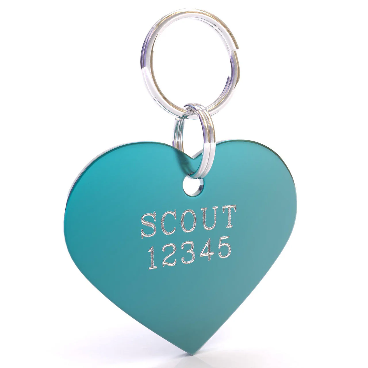 HyperLite Heart Dog ID Tag with Engraving - Image 9