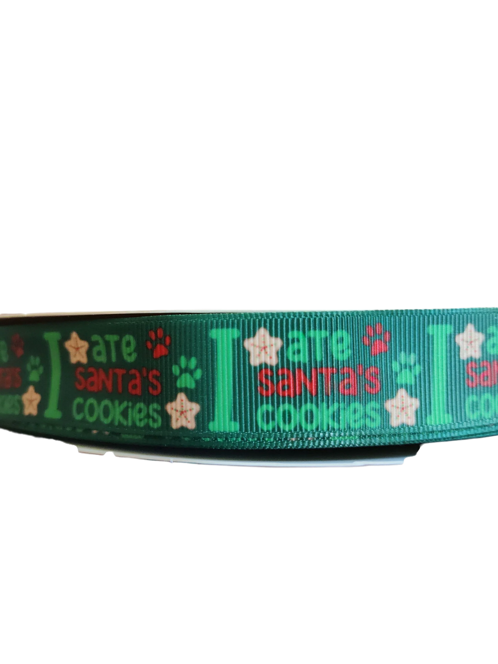 I ate Santa's Cookies Nylon Dog Collar, Leash - Image 2