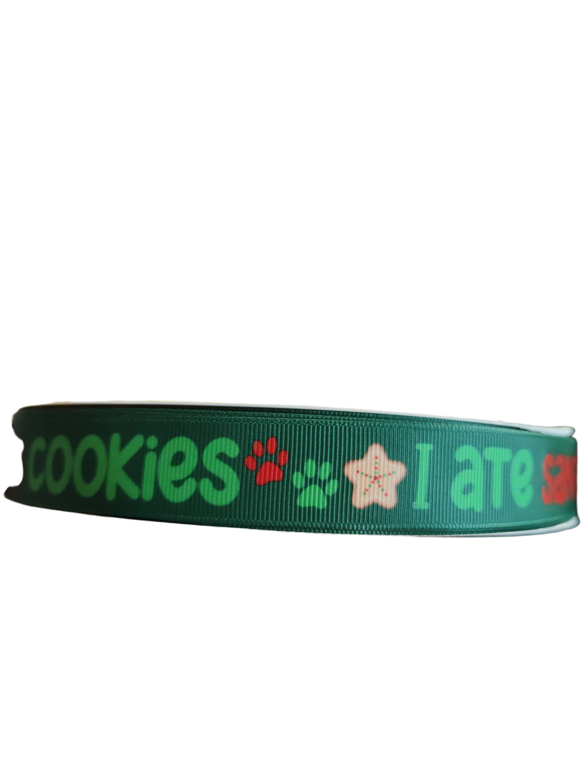 I ate Santa's Cookies Nylon Dog Collar, Leash - Image 3