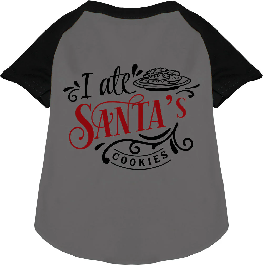 I Ate Santa's Cookies Pet Raglan Shirt - Image 3