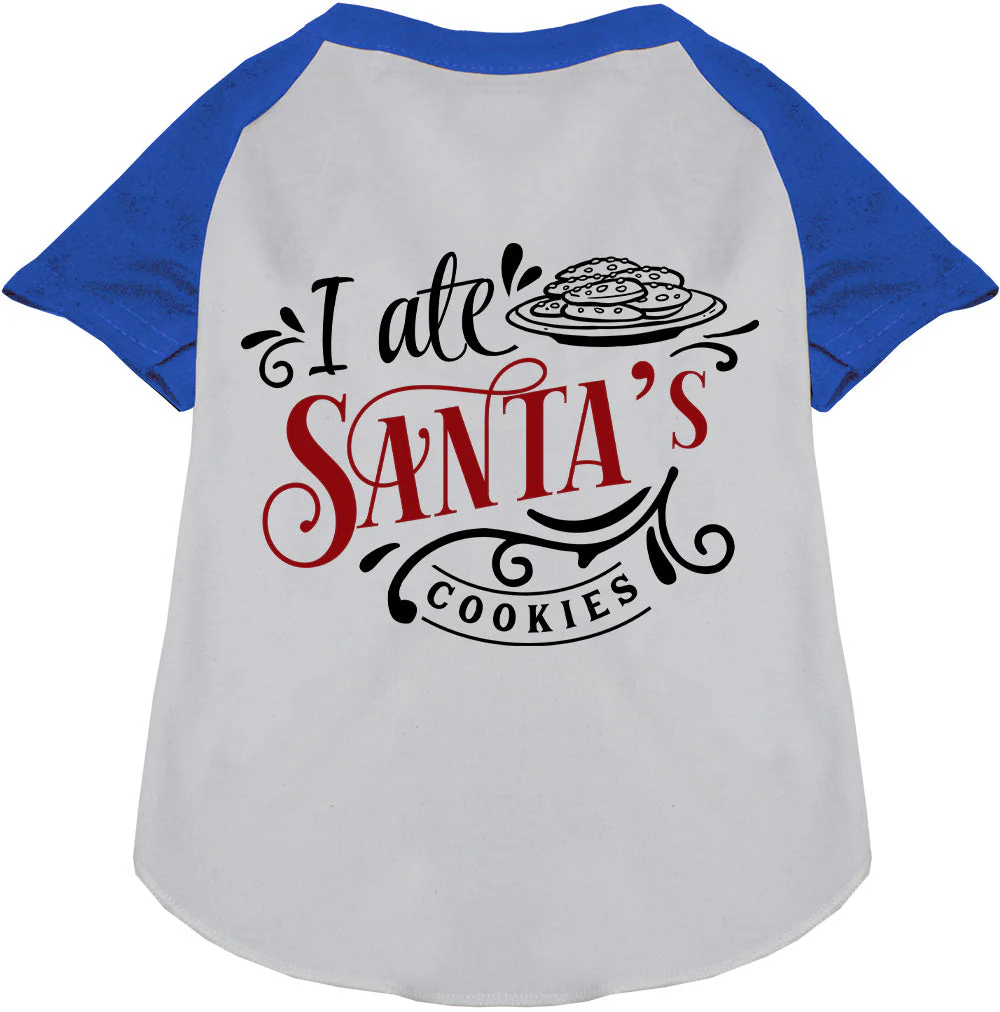 I Ate Santa's Cookies Pet Raglan Shirt - Image 4