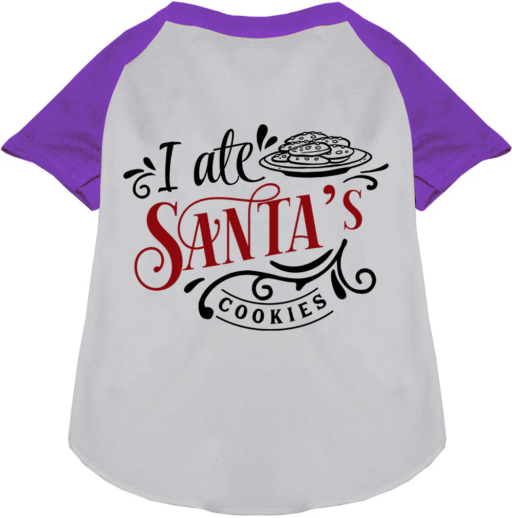 I Ate Santa's Cookies Pet Raglan Shirt - Image 7
