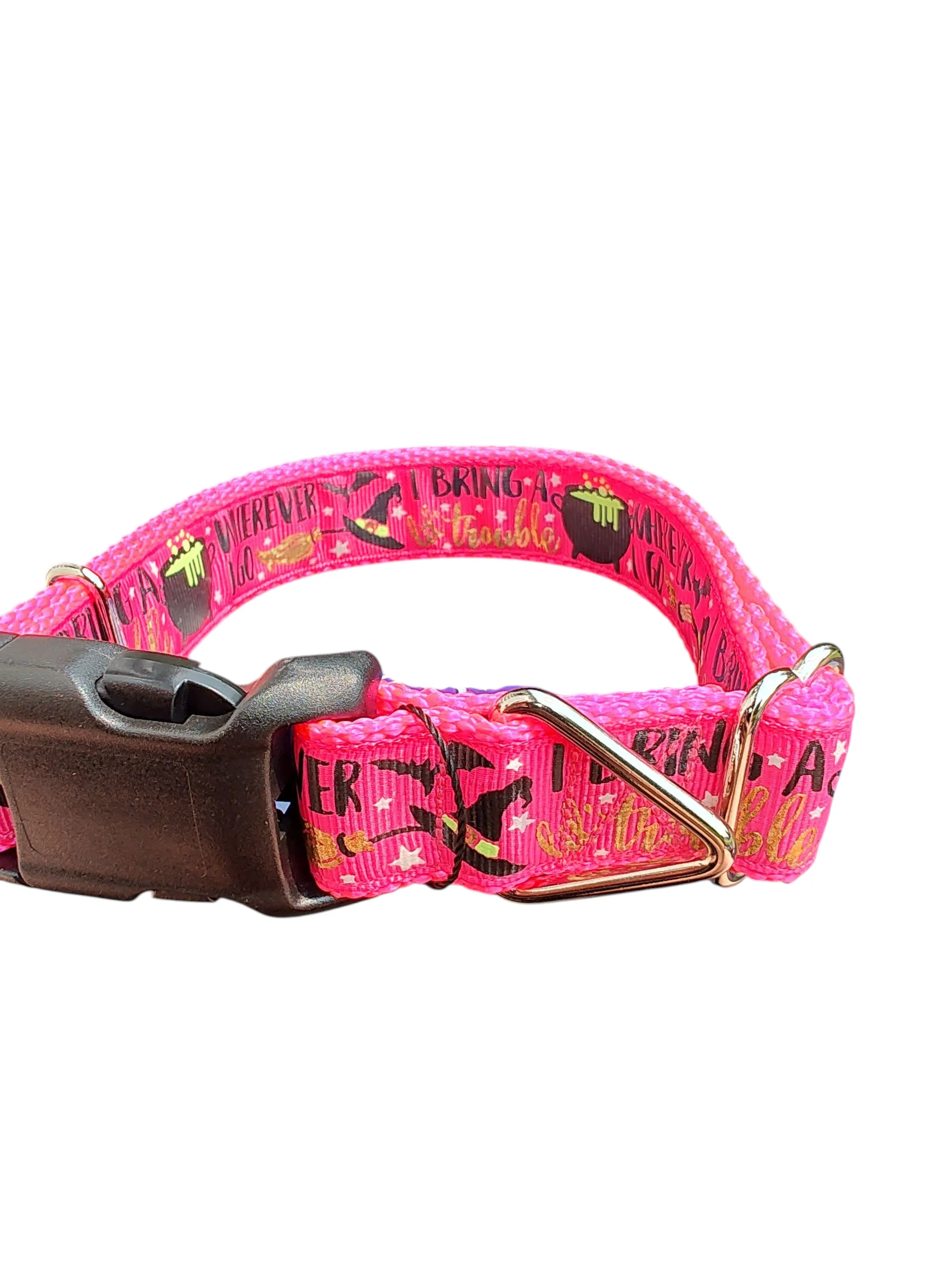 I Bring Trouble Nylon Dog Collar - Image 2