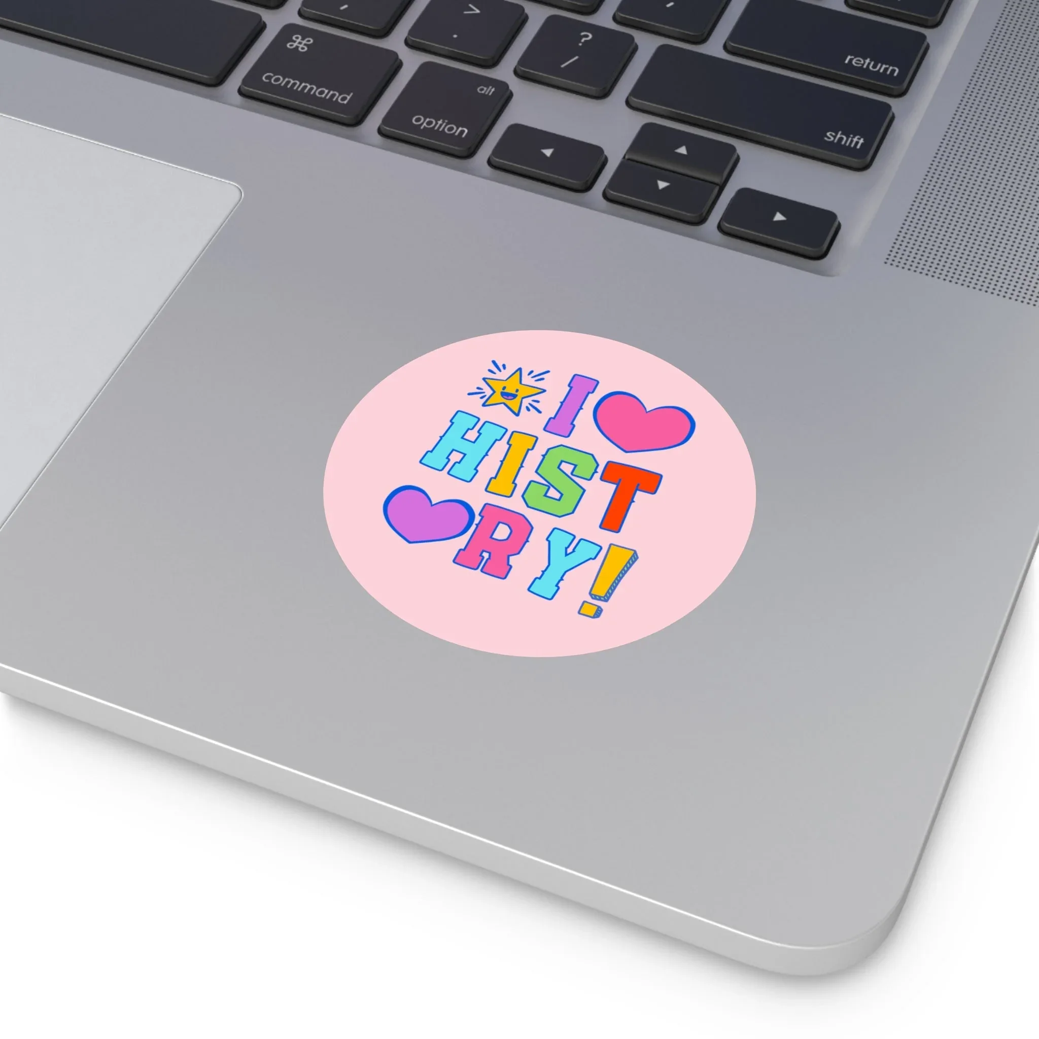 I Heart History Sticker - Image 3
