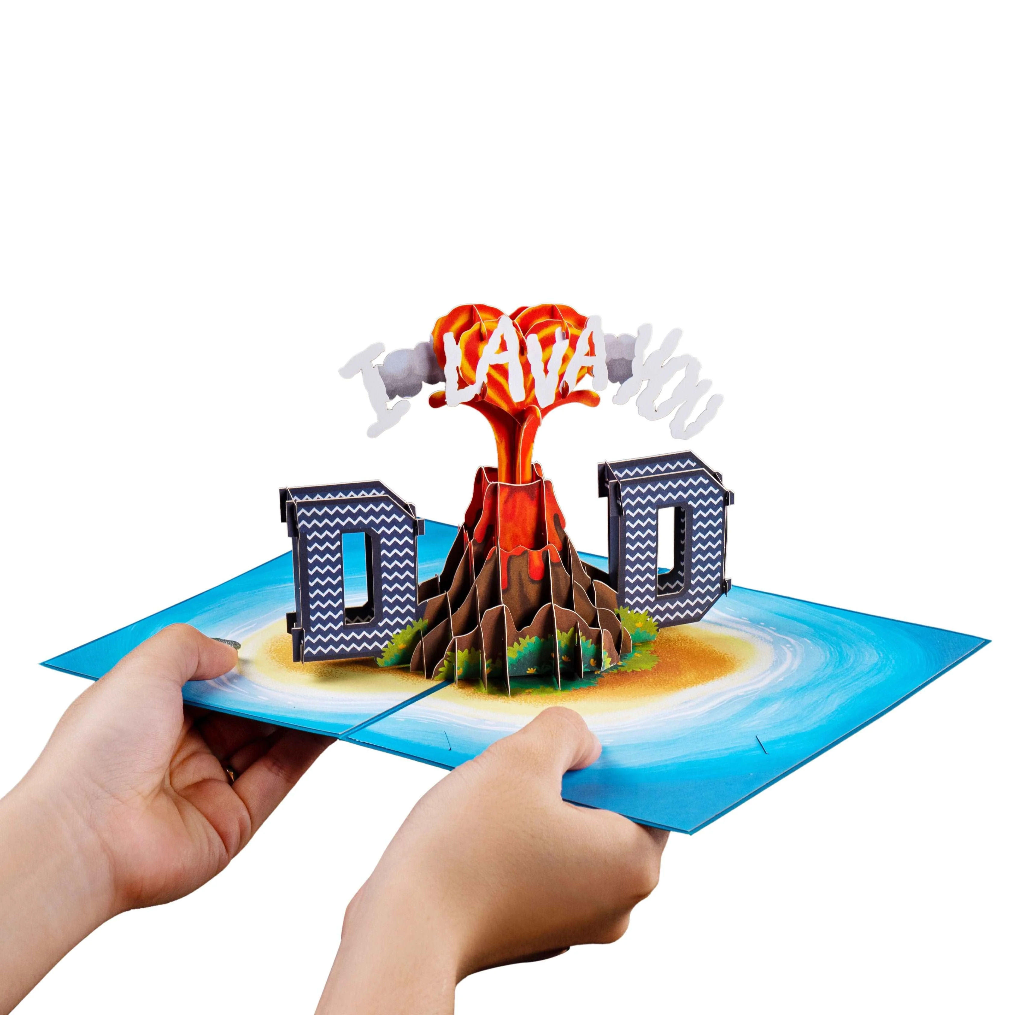 I Lava You Dad 3D Pop Up Card - Image 2