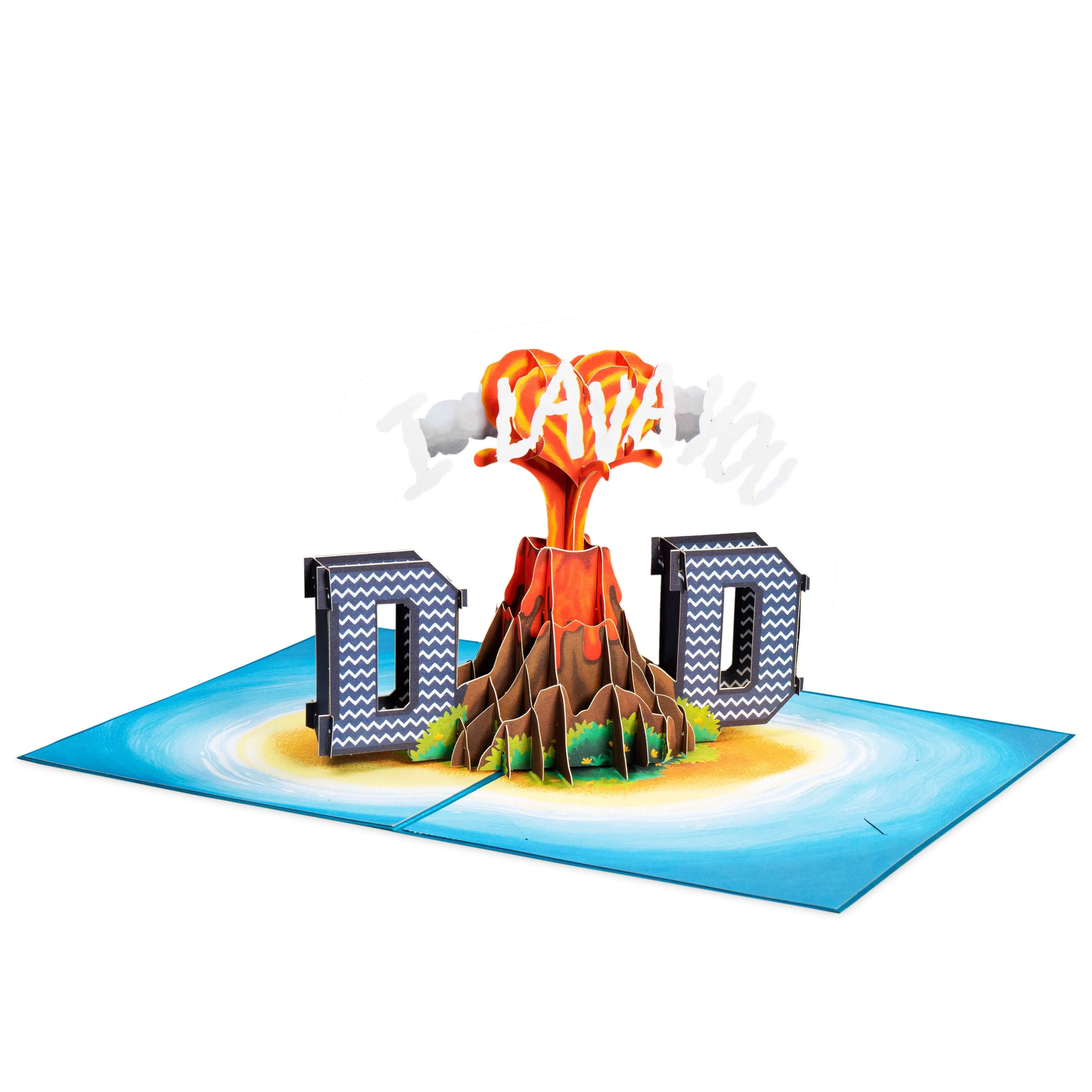 I Lava You Dad 3D Pop Up Card - Image 5