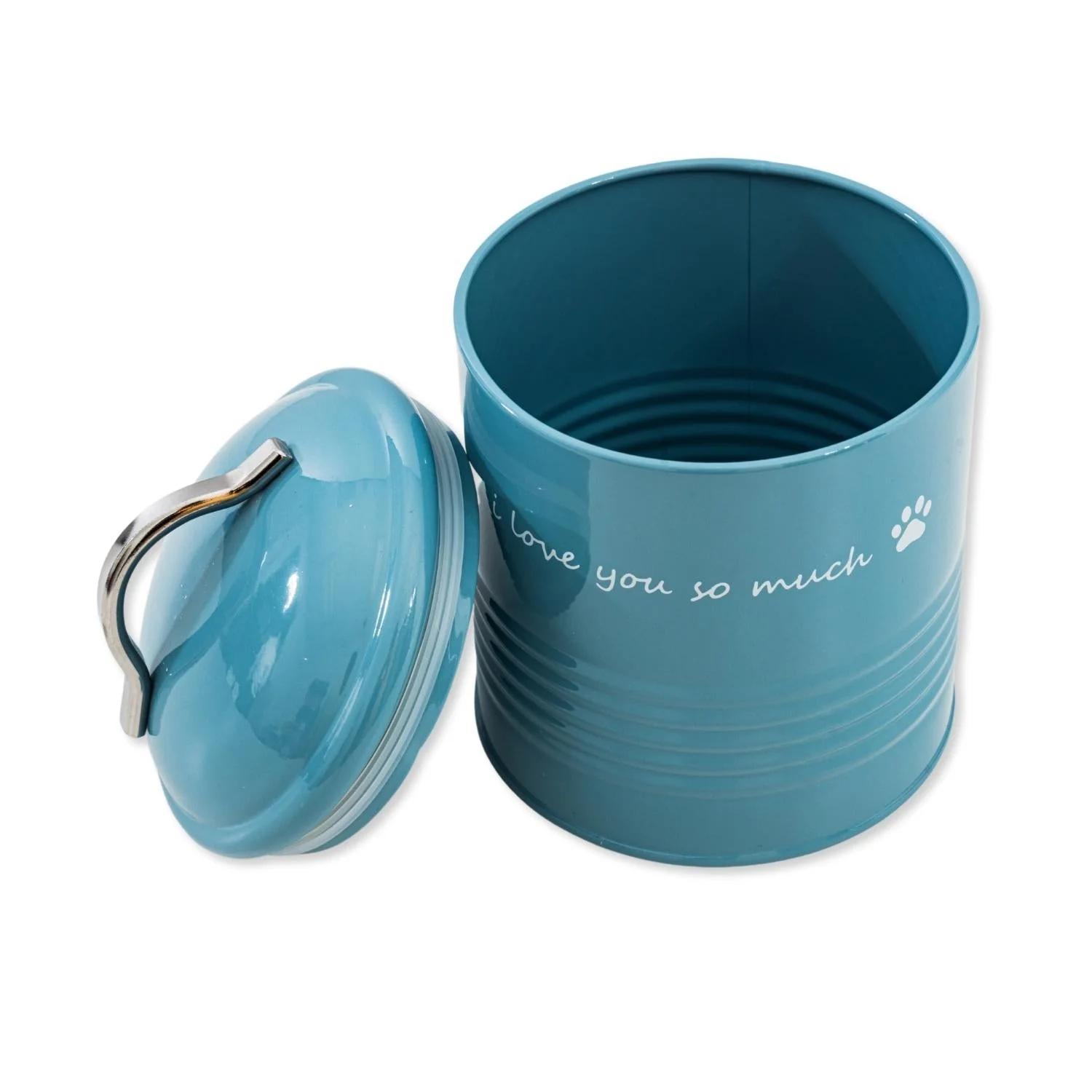 "I Love You So Much" Dog Treat Canister Gift Set – Pink & Blue - Image 7
