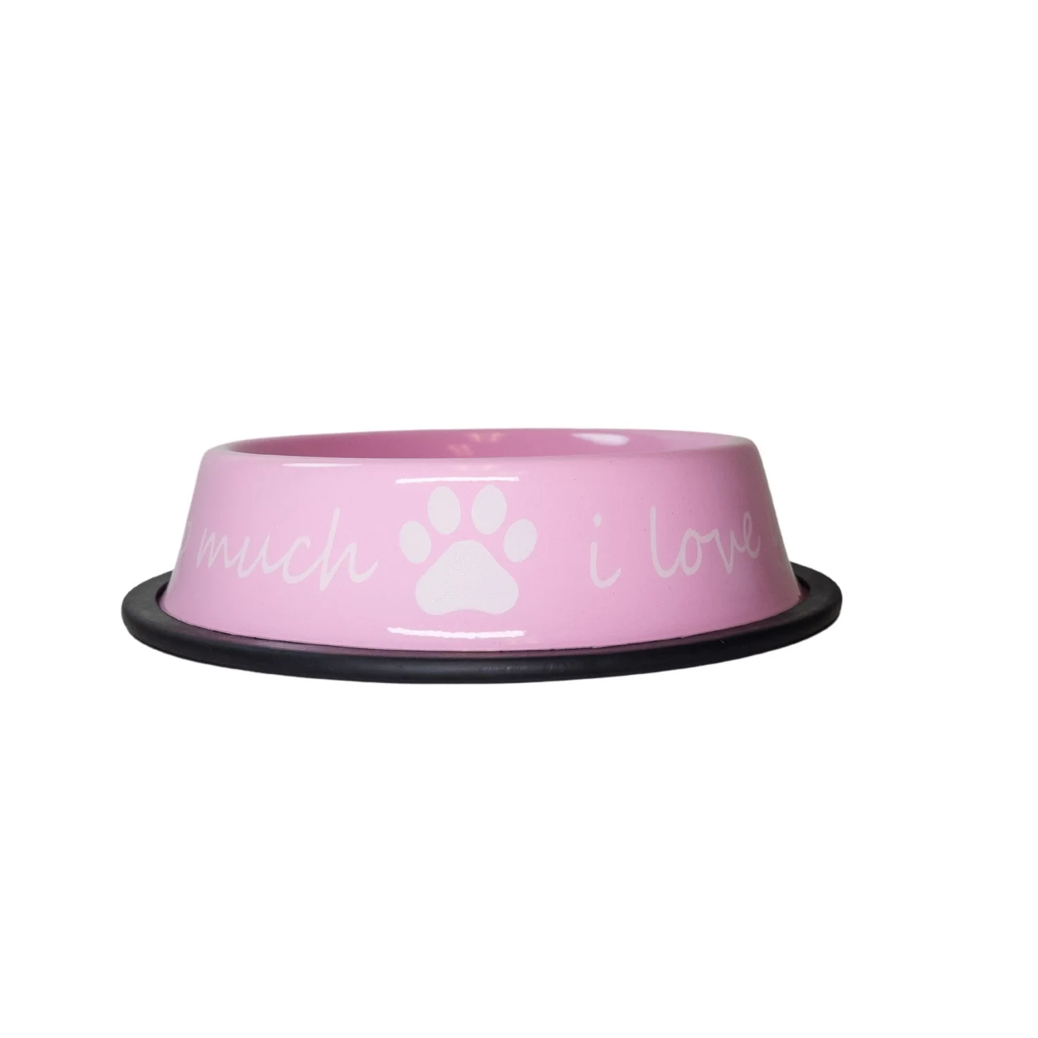 I LOVE YOU SO MUCH Modern Stainless Steel Dog Bowl – 24oz - Image 2