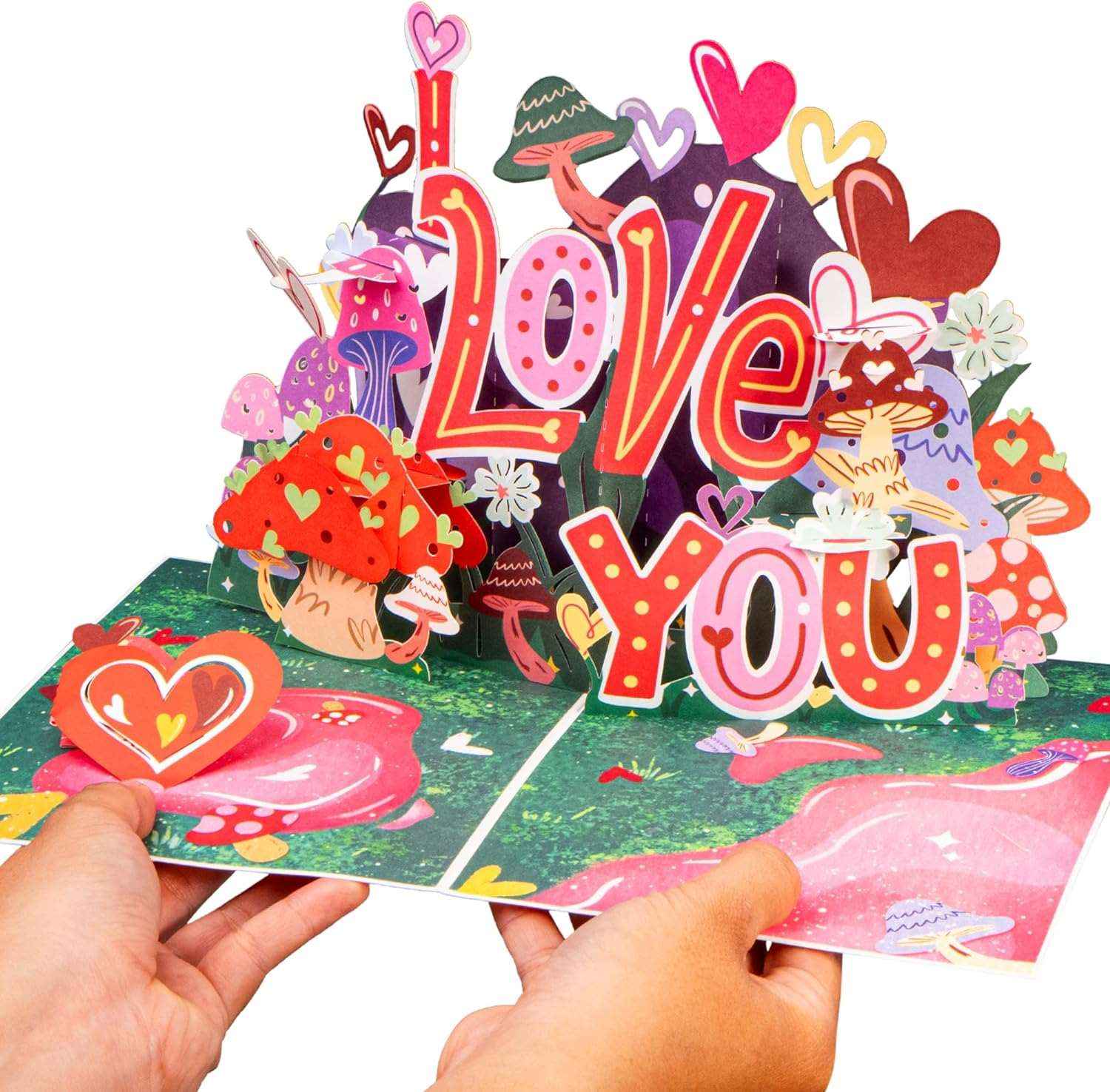 I Love You So Mush Frndly Pop Up Card - 8"x6" - Image 3
