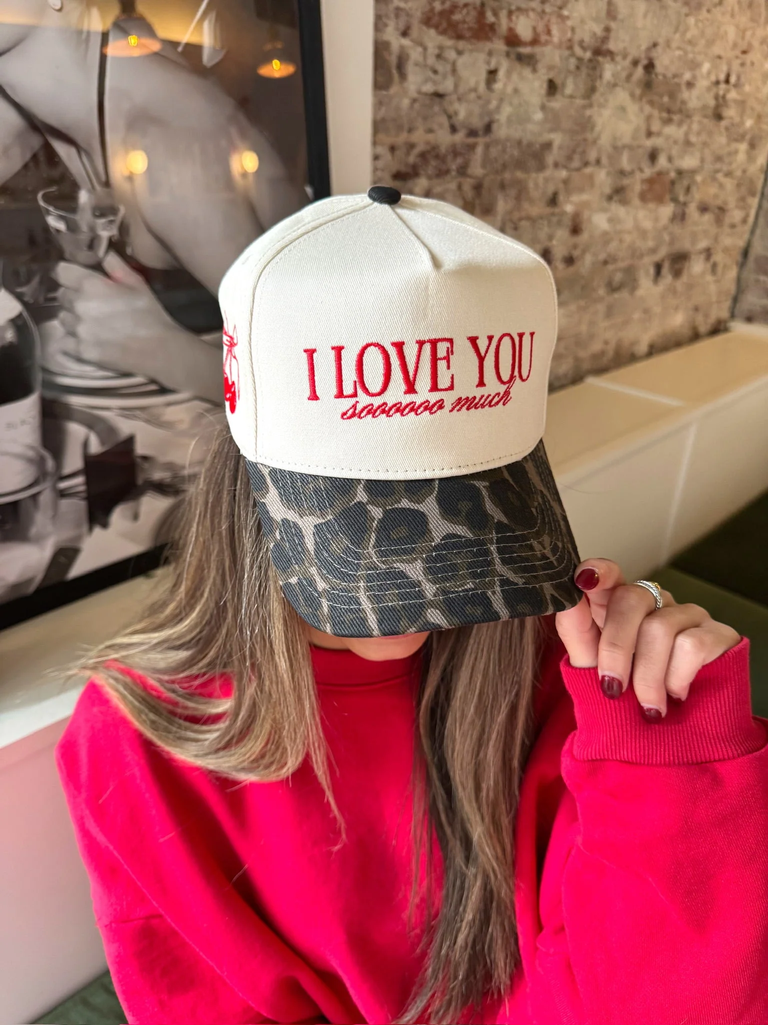 I Love You Sooooo Much - Leopard Vintage Hat - Image 5