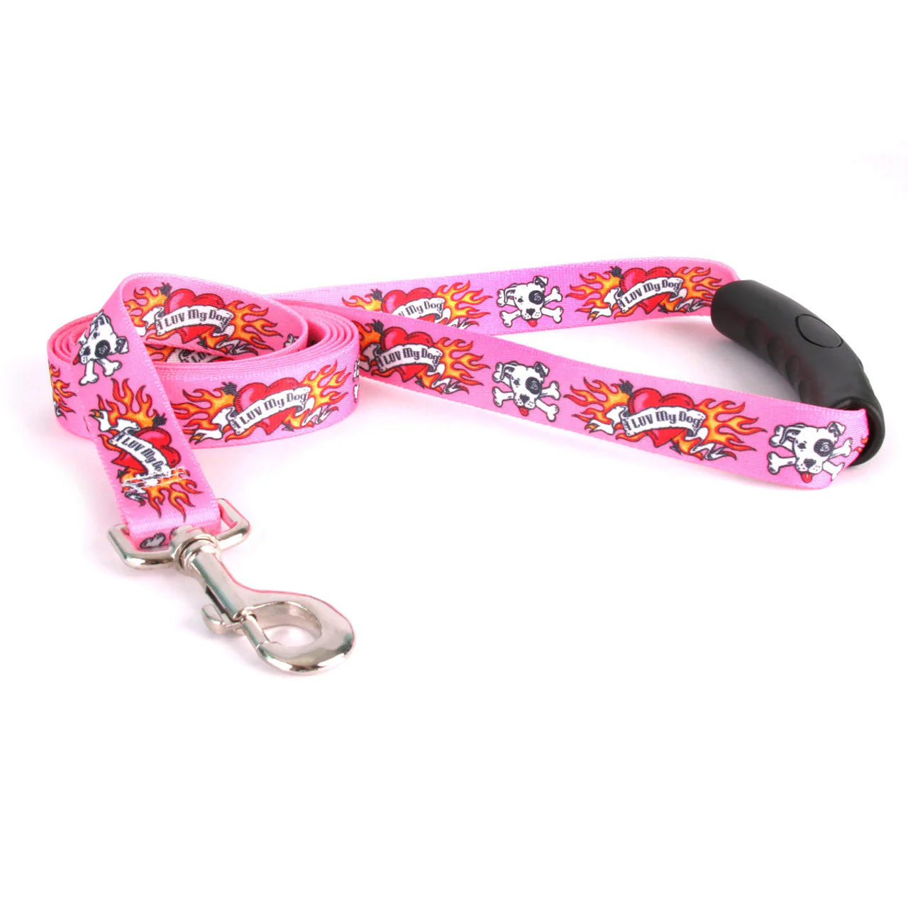 I Luv My Dog Pink Dog Leash - Image 2