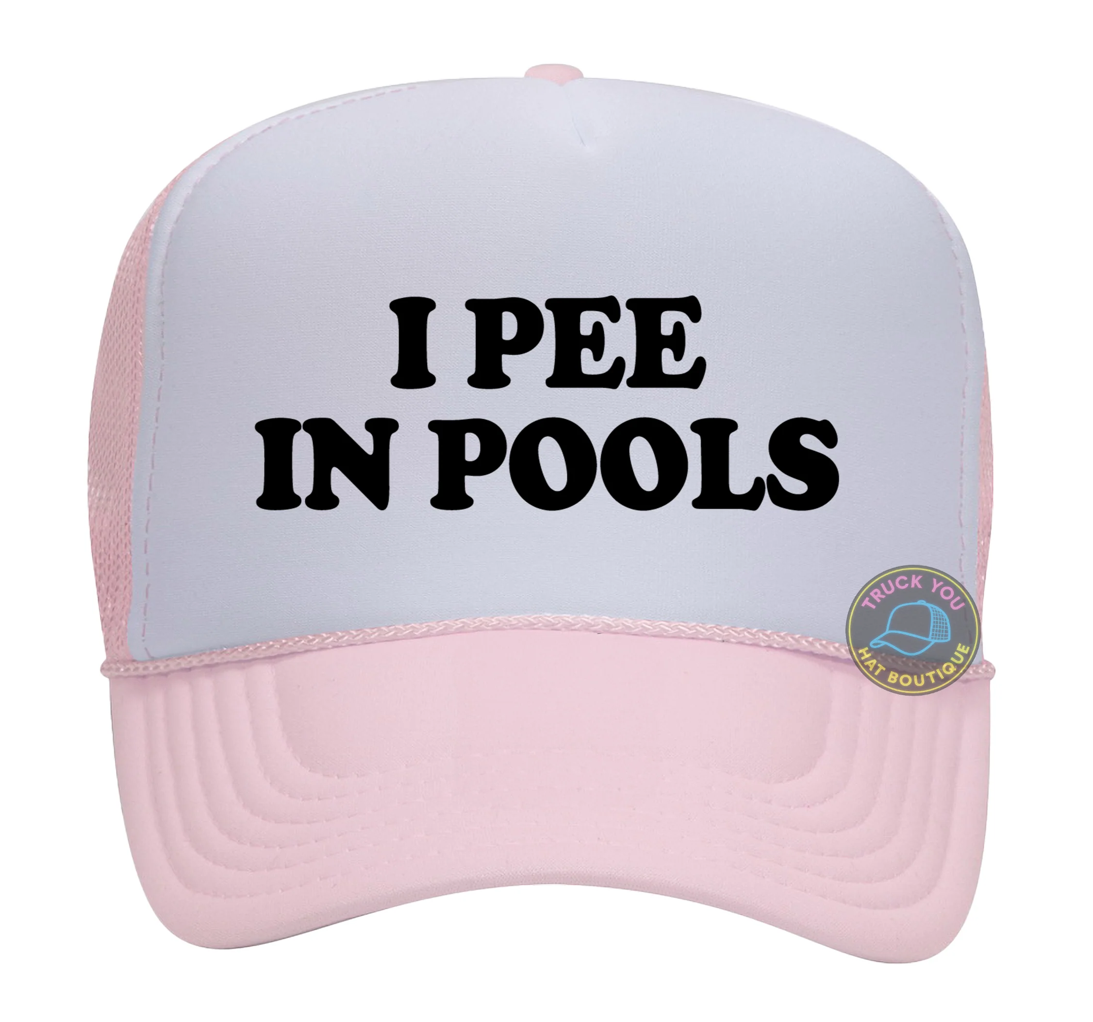I Pee in Pools Adult Otto Foam Trucker Hat - Image 2