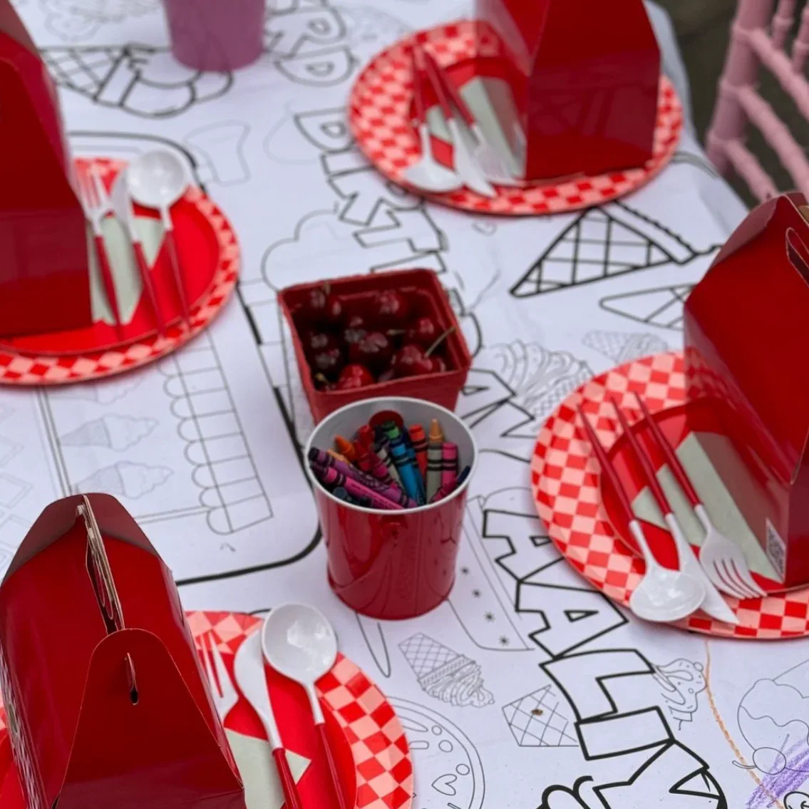 Ice Cream Coloring Tablecloth - Image 4