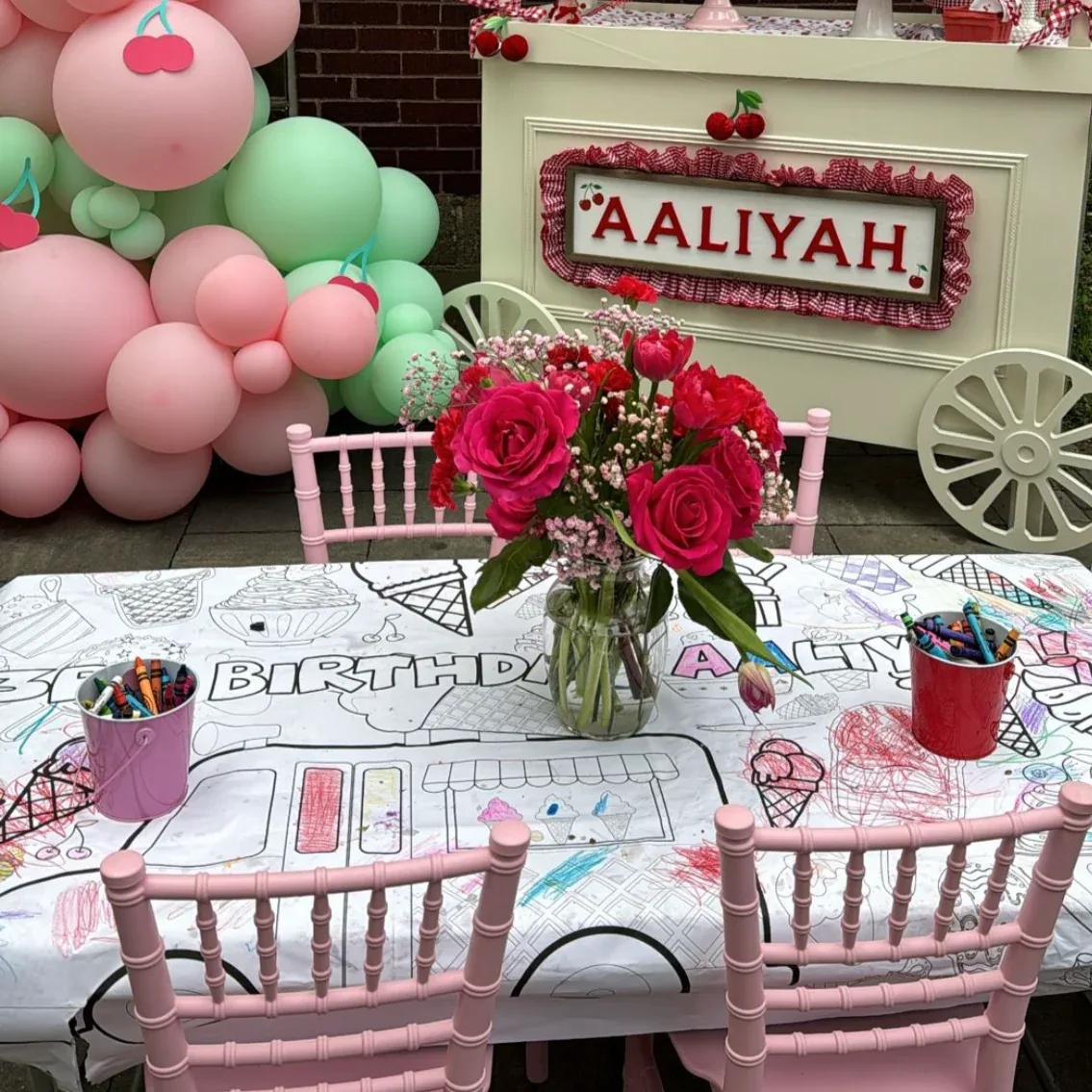 Ice Cream Coloring Tablecloth - Image 5