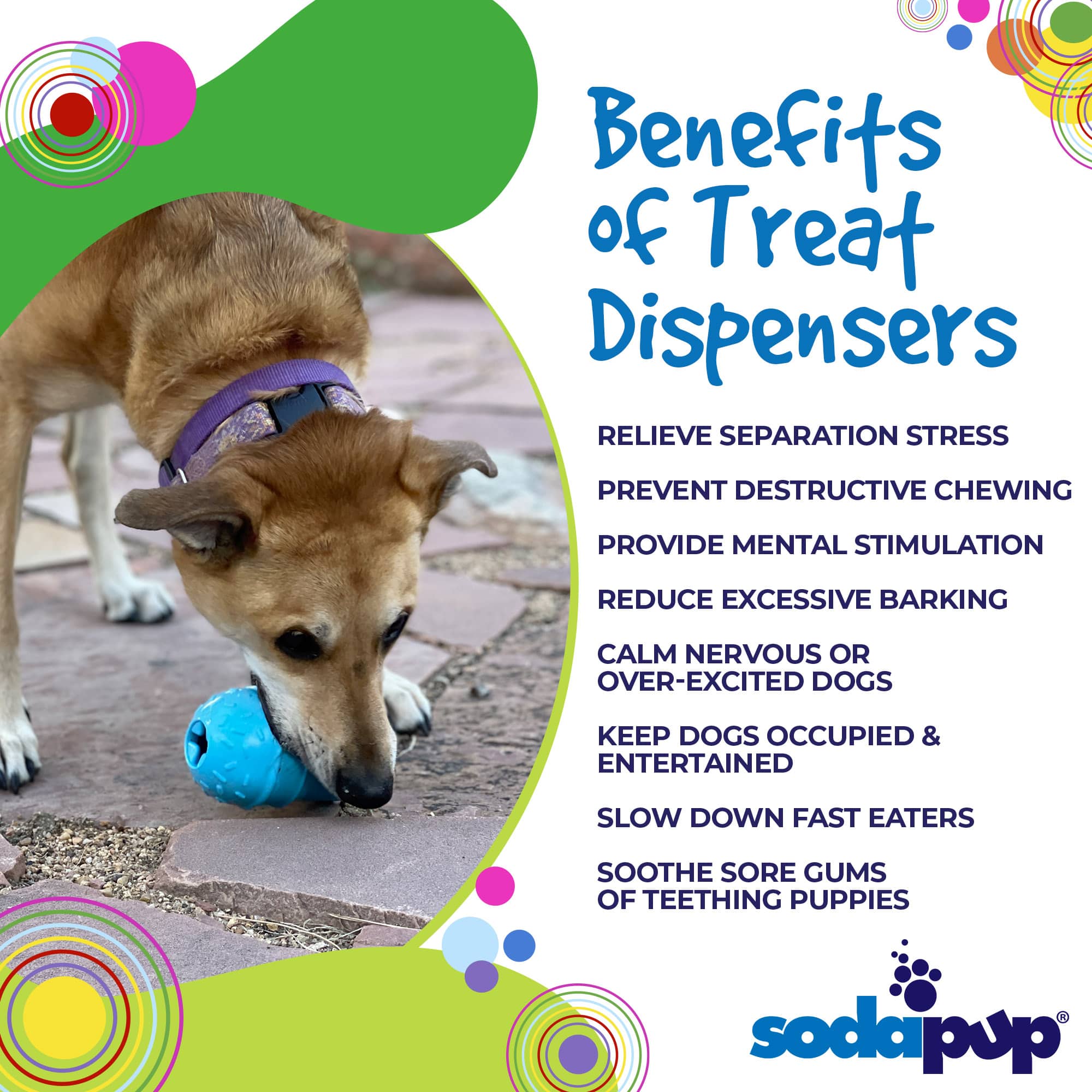 Ice Cream Cone Rubber Dog Chew Toy for Power Chewers | USA Made | SodaPup - Image 3