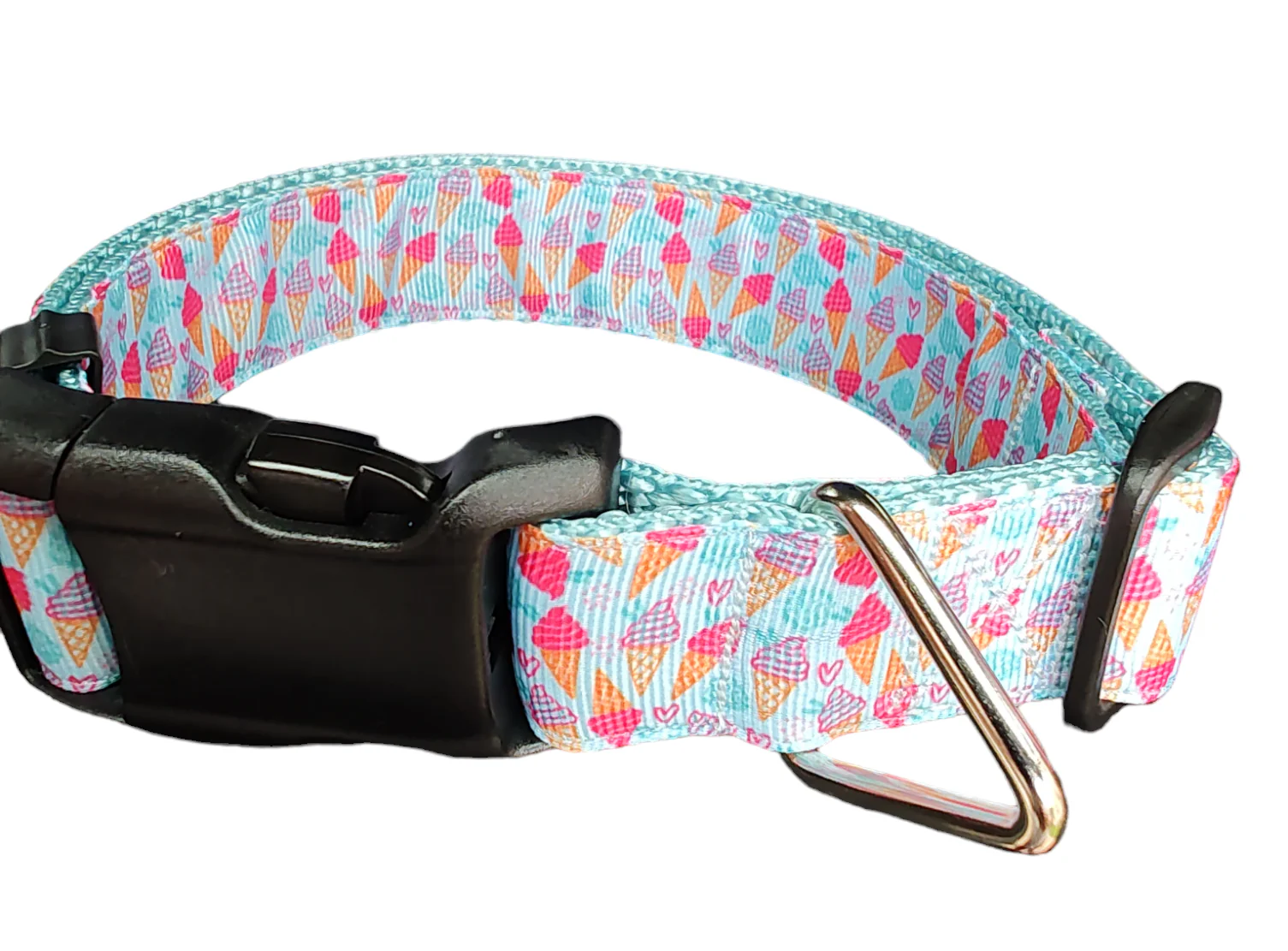 Ice Cream Cones Nylon Dog Collar - Image 2