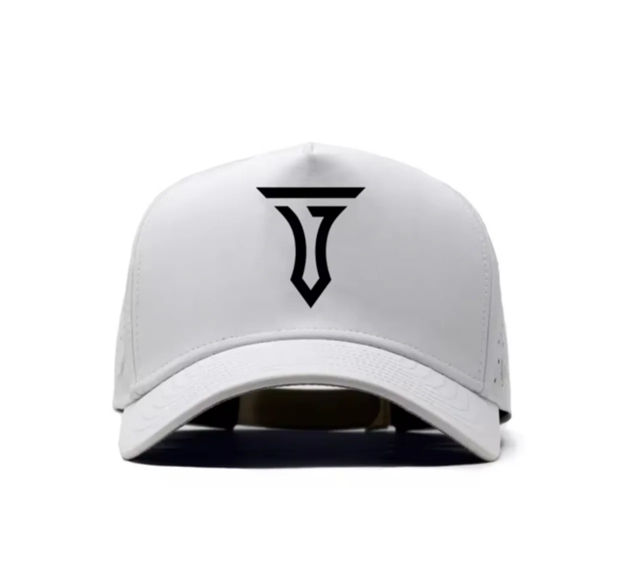 Iconic T 5 Panel Snapback Hat - White - Image 4