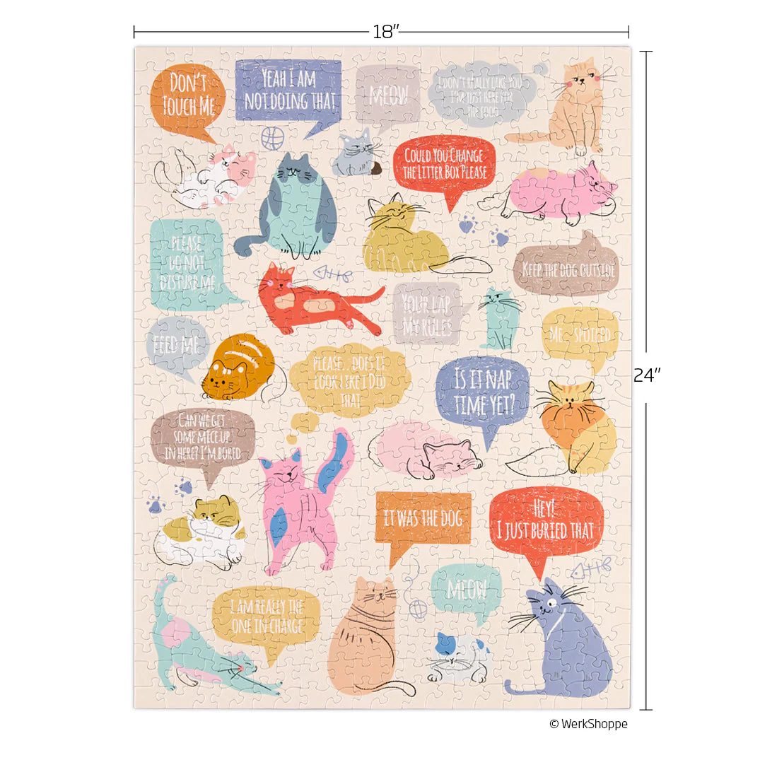 If Cats Could Talk 500 Piece Puzzle - Image 5