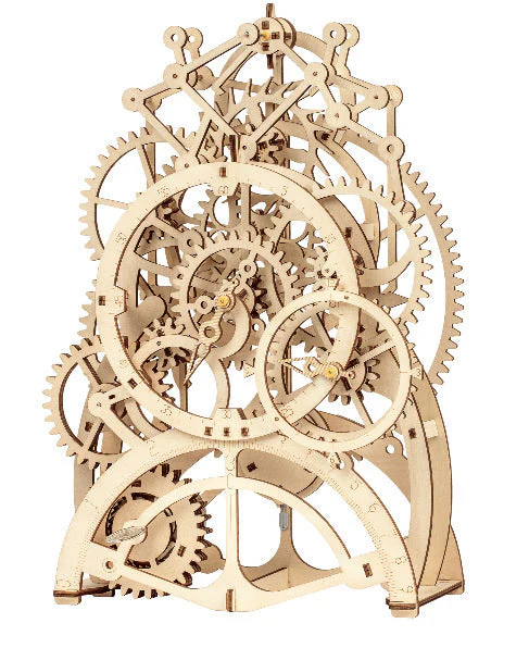 If The State KL501 601 Wooden Puzzles Play 3D Puzzle Assembling The Old Projector, The Pendulum Clock DIY Gift - Image 3