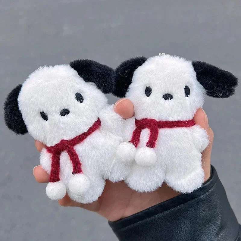 IFYOUOO Cute Cartoon Plush Dog Doll Keychain For Girls Gifts Keyring Creative Car Bag Hanging Accessories - Image 4