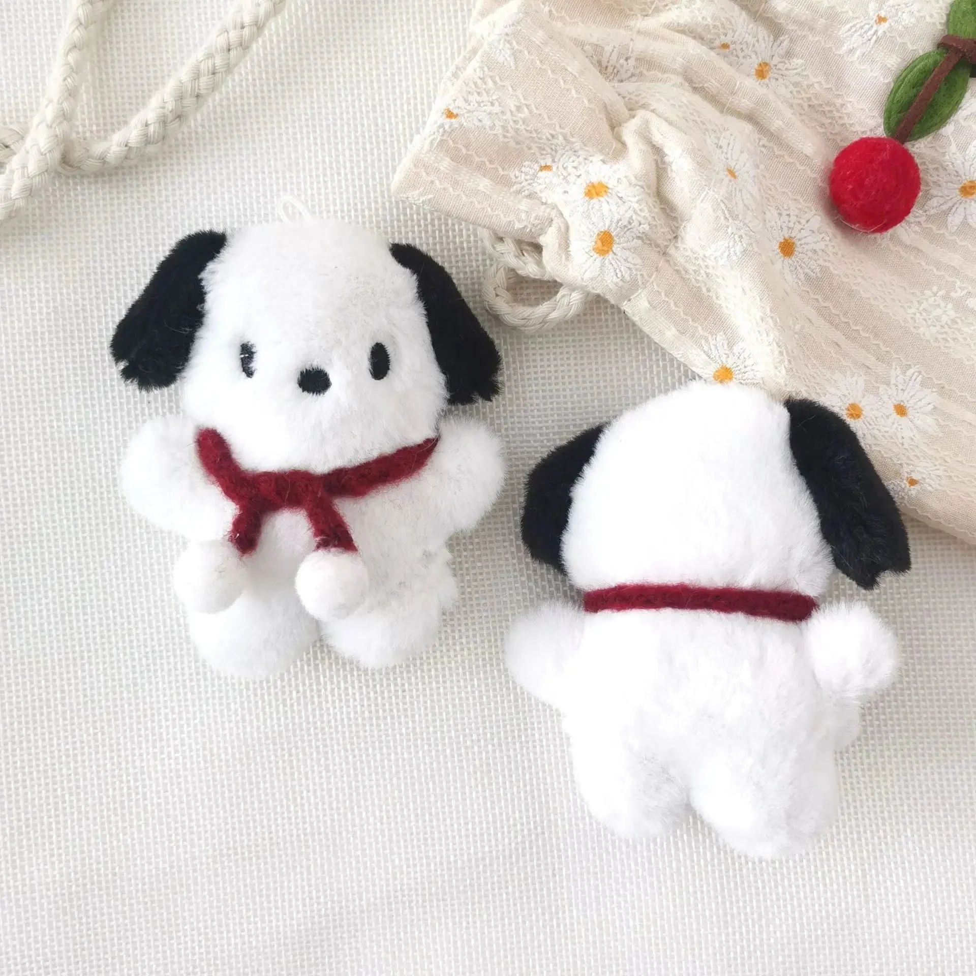 IFYOUOO Cute Cartoon Plush Dog Doll Keychain For Girls Gifts Keyring Creative Car Bag Hanging Accessories - Image 5