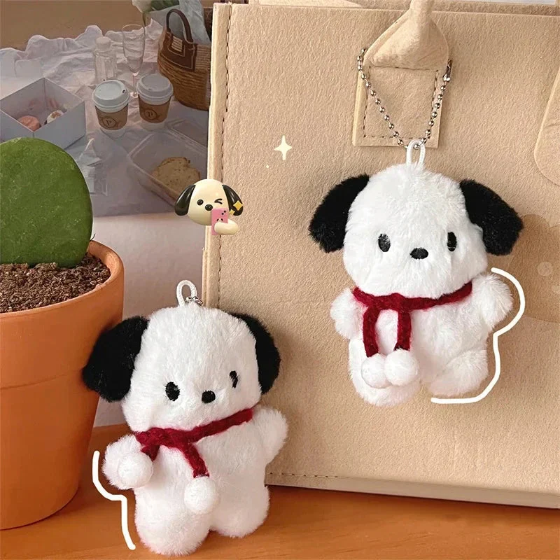 IFYOUOO Cute Cartoon Plush Dog Doll Keychain For Girls Gifts Keyring Creative Car Bag Hanging Accessories - Image 6