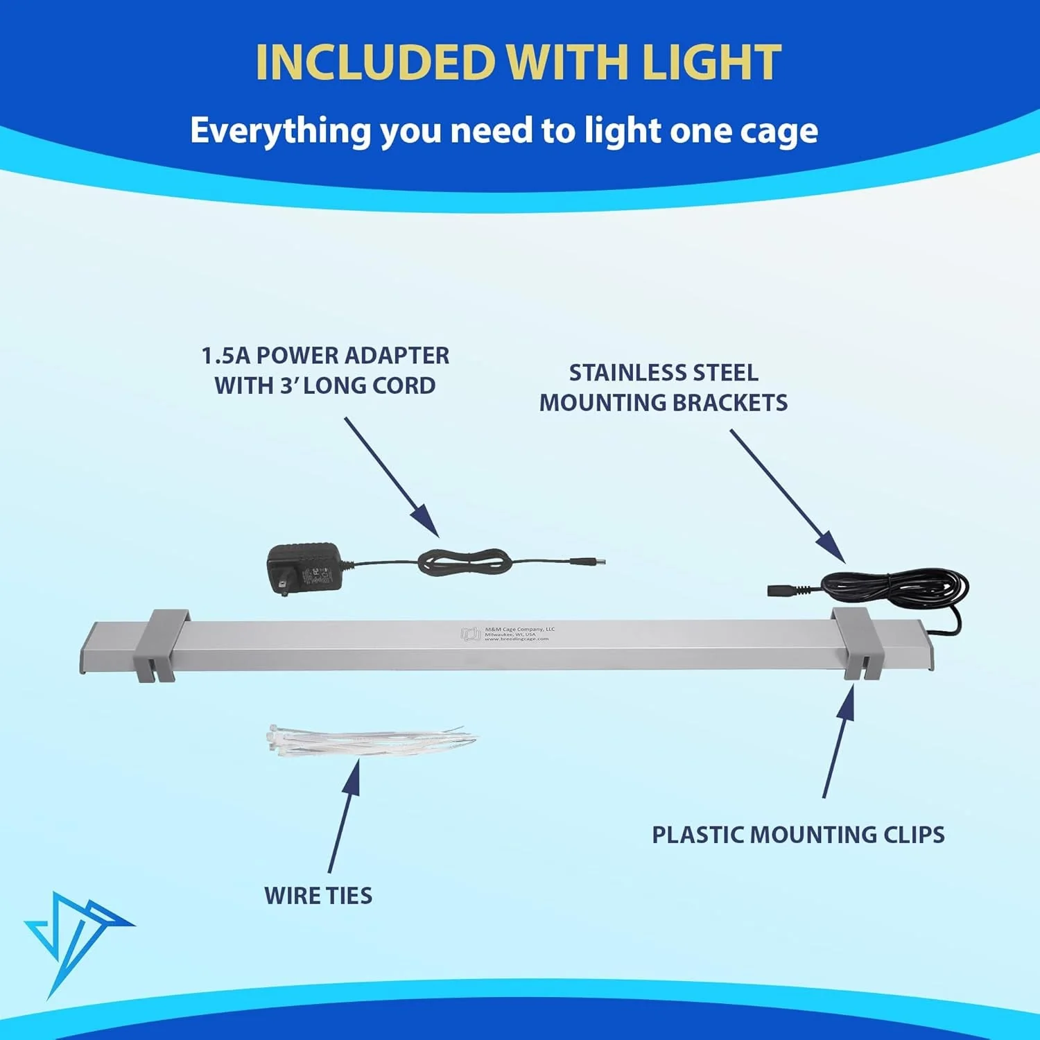 Illuminate Your Bird's World with the Happybird Full Spectrum LED Light - Safe, Easy-to-Install, and Perfect for Soft Bill Birds - Image 3