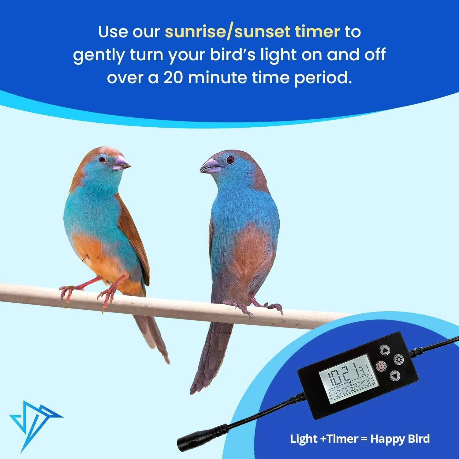 Illuminate Your Bird's World with the Happybird Full Spectrum LED Light - Safe, Easy-to-Install, and Perfect for Soft Bill Birds - Image 7