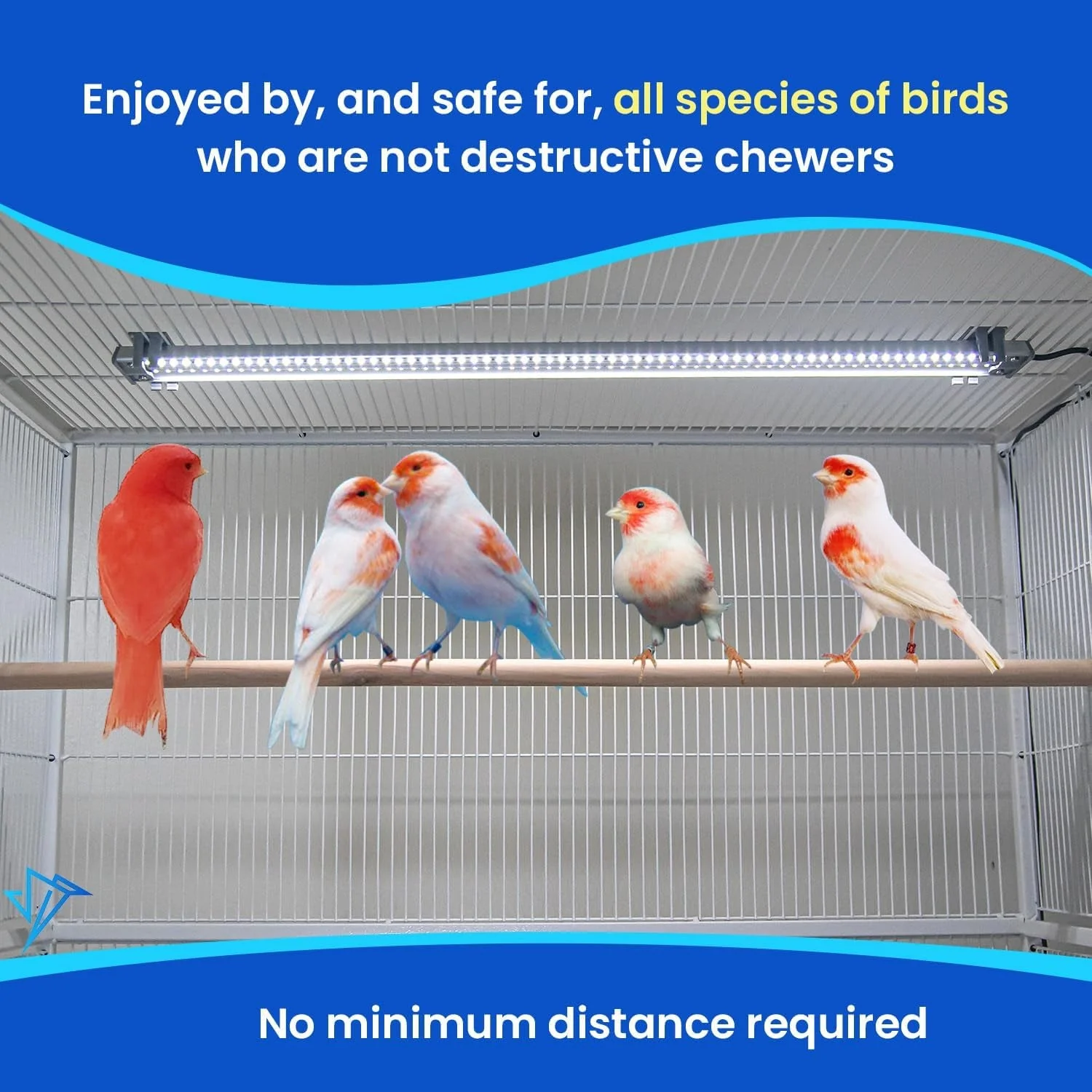 Illuminate Your Bird's World with the Happybird Full Spectrum LED Light - Safe, Easy-to-Install, and Perfect for Soft Bill Birds - Image 8