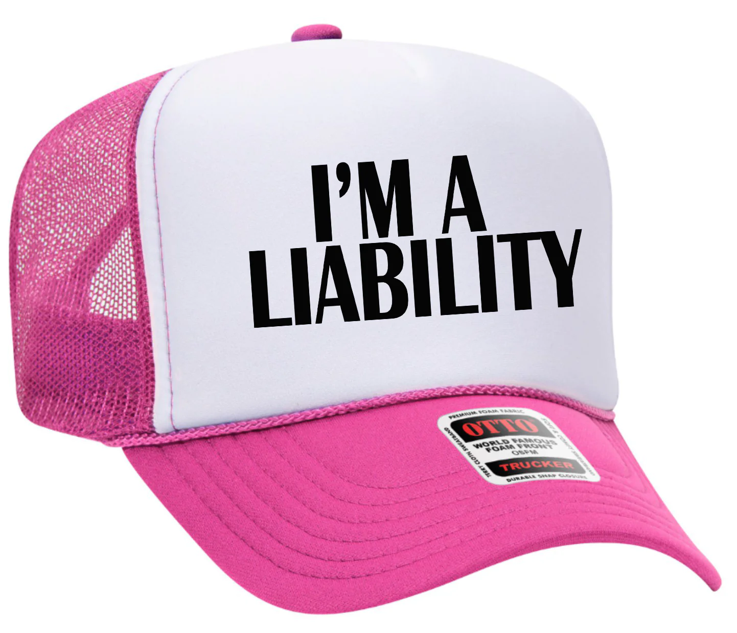 I'm A Liability Adult Otto Foam Trucker Hat - Image 39