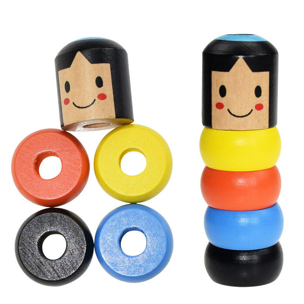 Immortal Daruma Unbreakable Wooden Man Magic Toy Magic Tricks Close Up Stage Magic Props Comedy Mentalism Toy Accessory - Image 3