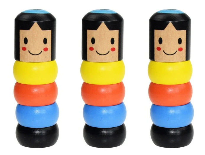 Immortal Daruma Unbreakable Wooden Man Magic Toy Magic Tricks Close Up Stage Magic Props Comedy Mentalism Toy Accessory - Image 6