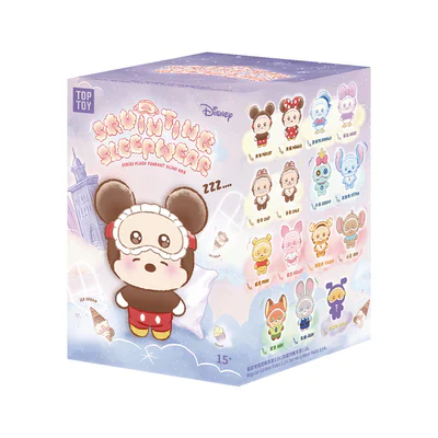 [In Stock] MINISO Disney Squinting Sleepwear Series Plush Keychains Gift Blind Box - Image 12
