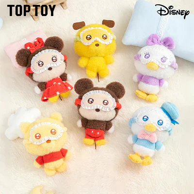 [In Stock] MINISO Disney Squinting Sleepwear Series Plush Keychains Gift Blind Box - Image 5