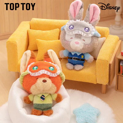 [In Stock] MINISO Disney Squinting Sleepwear Series Plush Keychains Gift Blind Box - Image 8