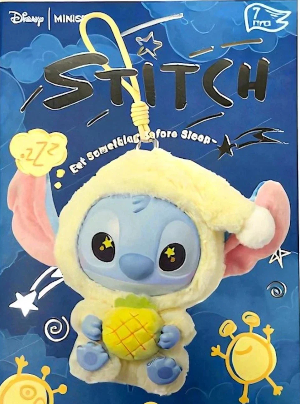 [In Stock] MINISO Stitch Eat Something Before Sleep Plush Keychain Blind Box - Image 24